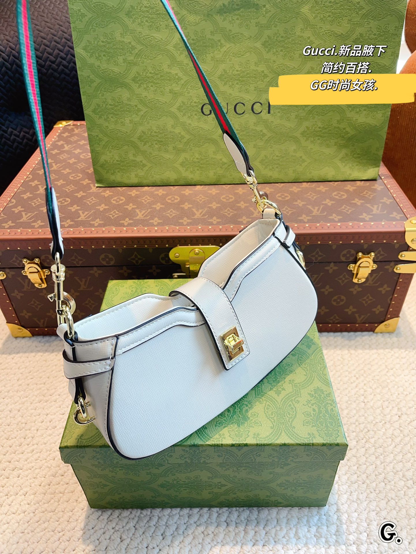 G-G Ophidia handbag underarm bag Joker classic close your eyes into retro advanced