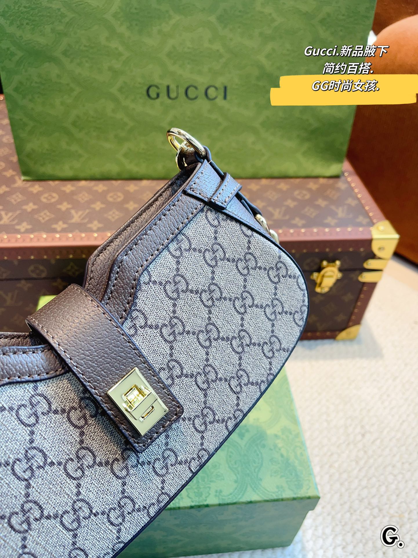 G-G Ophidia handbag underarm bag Joker classic close your eyes into retro advanced