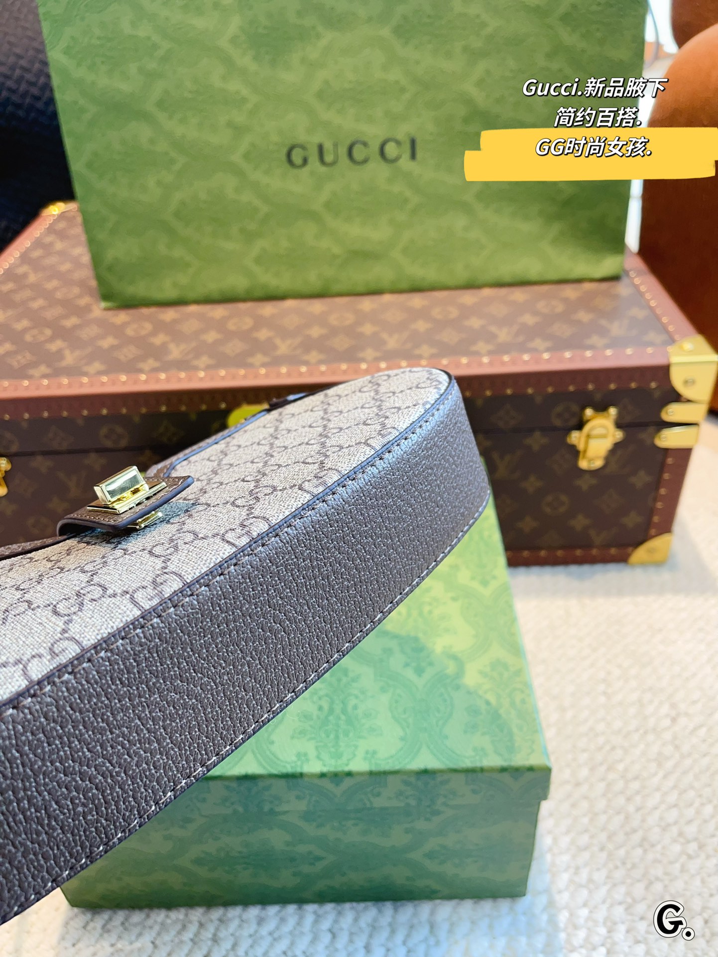 G-G Ophidia handbag underarm bag Joker classic close your eyes into retro advanced