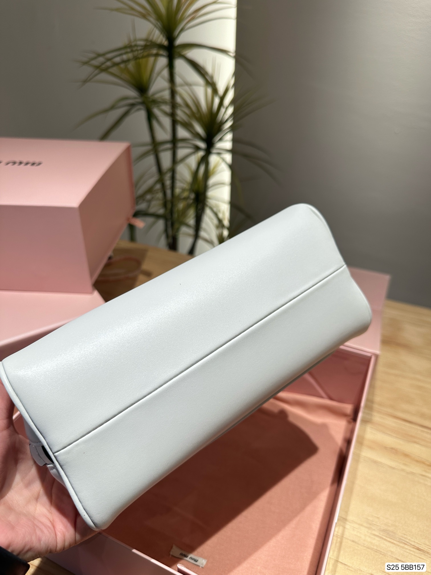 MIU Shell half moon bag