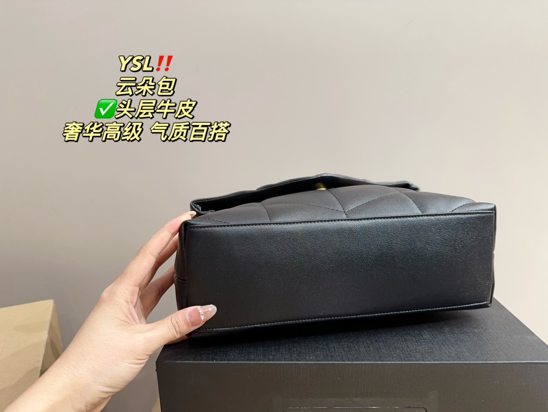 YS-L Yunduobao Soft and waxy lambskin is as comfortable and black as a cat in winter.