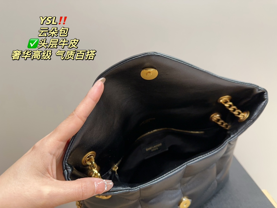 YS-L Yunduobao Soft and waxy lambskin is as comfortable and black as a cat in winter.