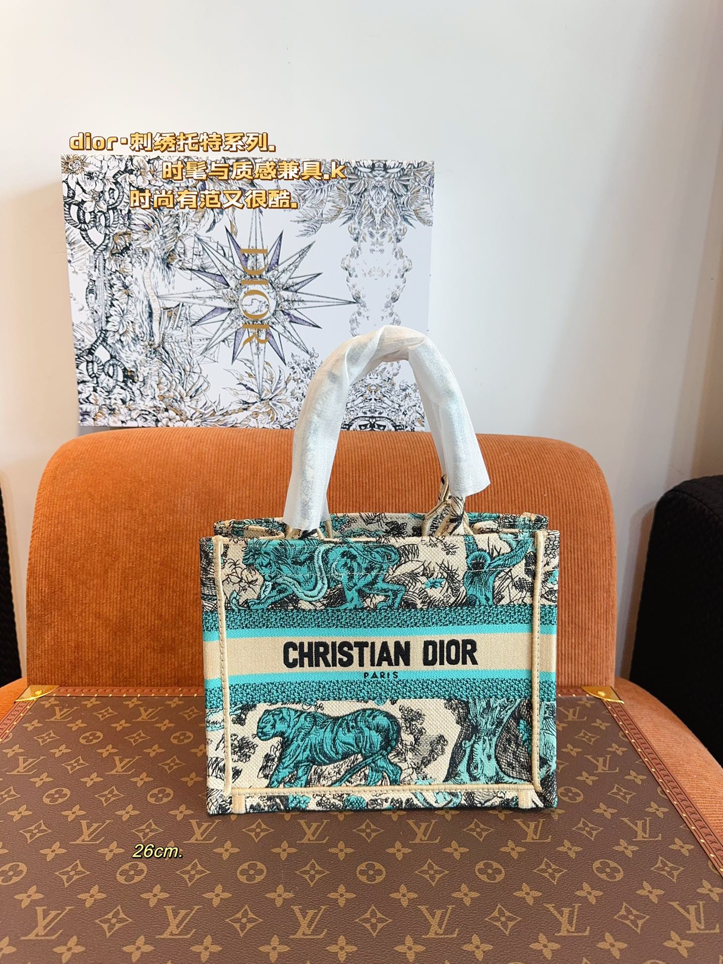 D-R CDBooktote24 latest shopping bag Three-dimensional embroidery is not ordinary goods