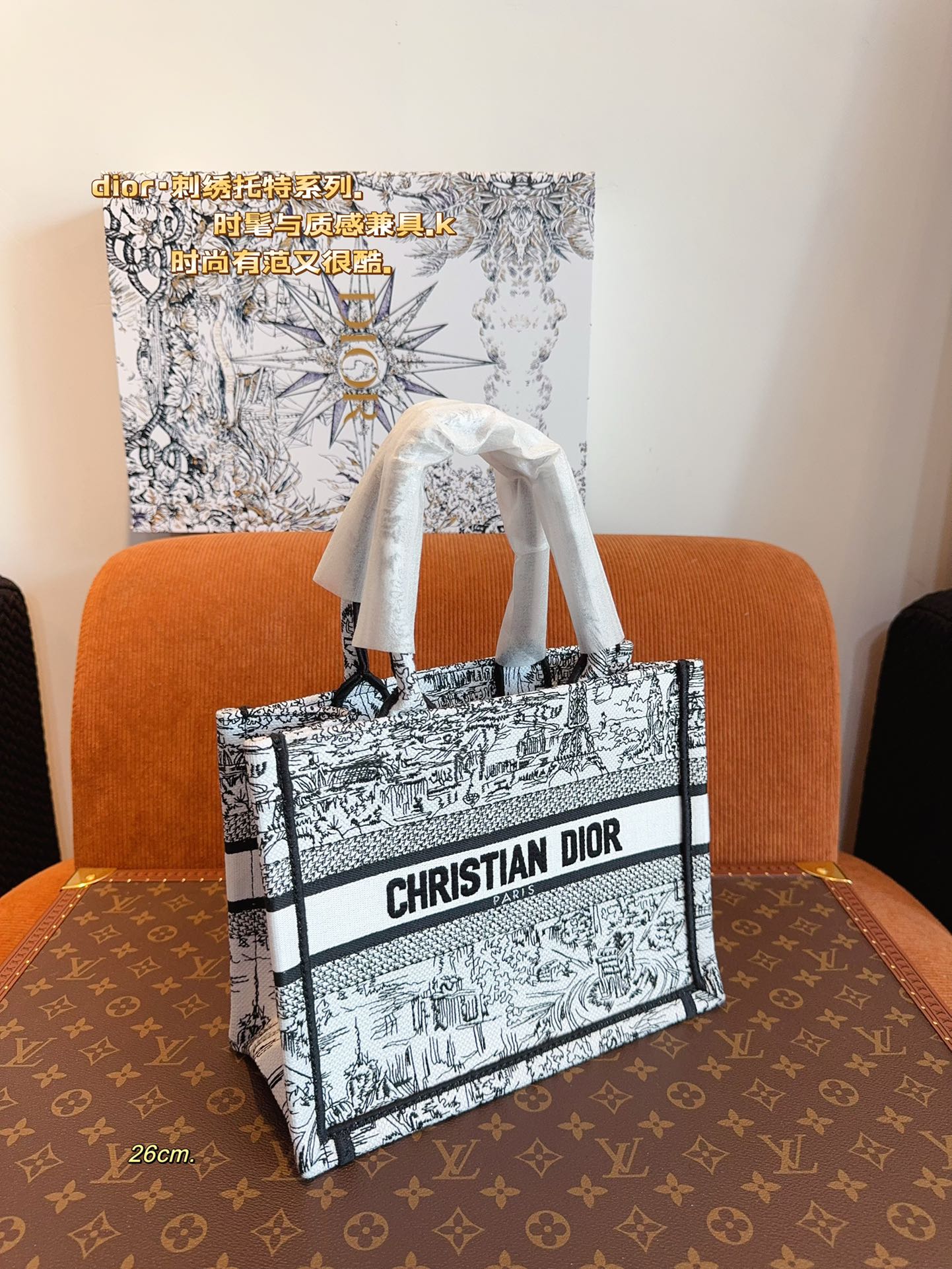 D-R CDBooktote24 latest shopping bag Three-dimensional embroidery is not ordinary goods