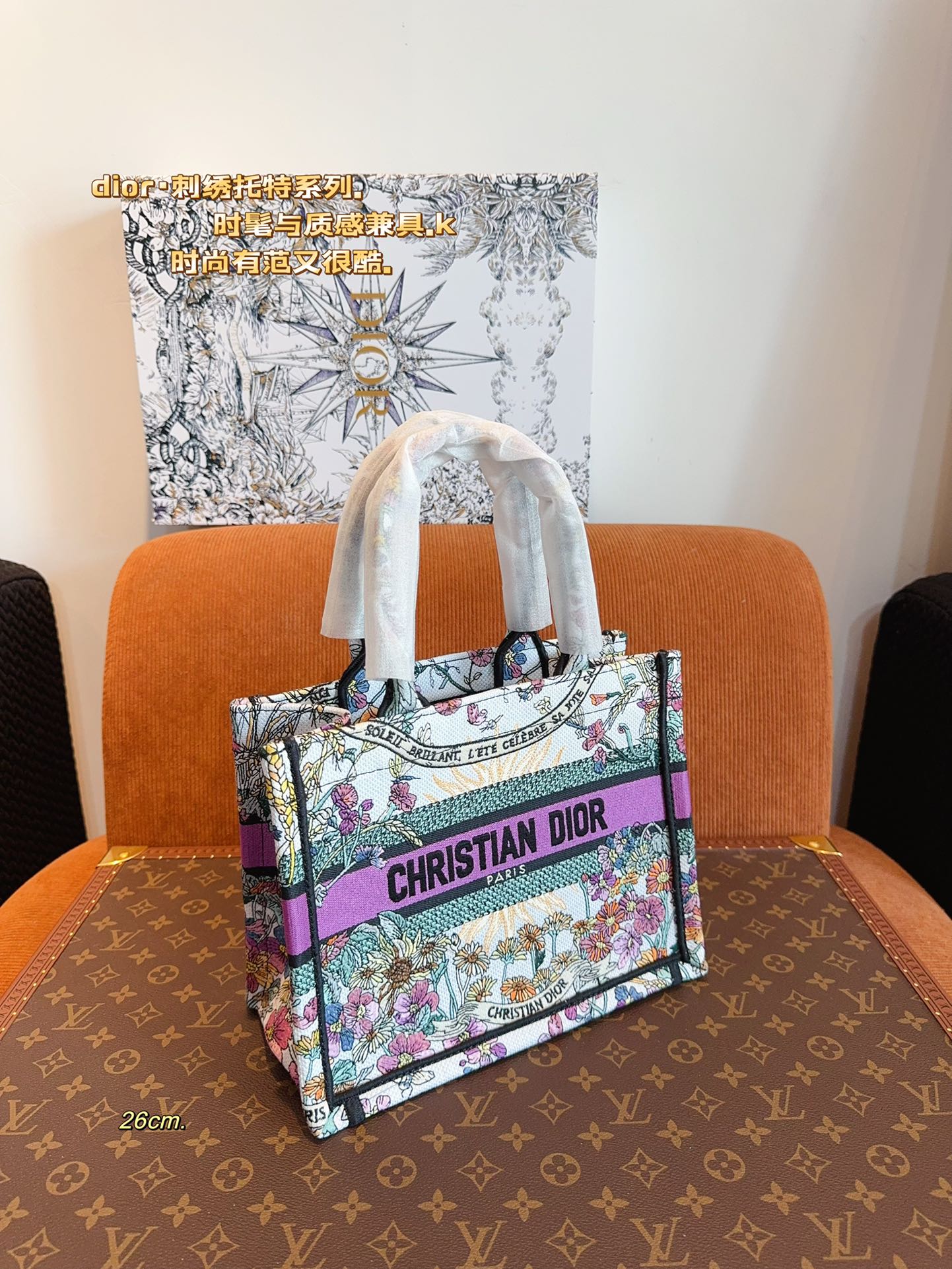 D-R CDBooktote24 latest shopping bag Three-dimensional embroidery is not ordinary goods