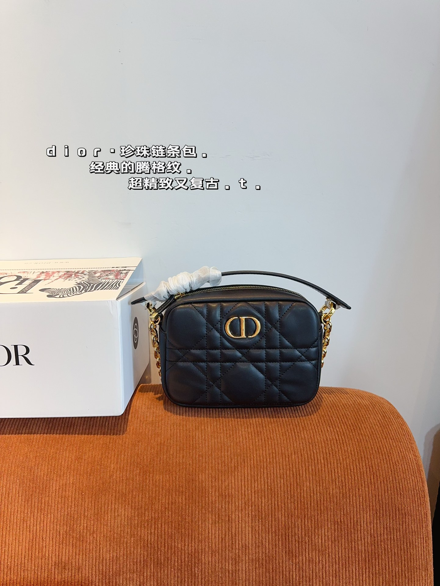 D-R Handle camera bag. Retro, elegant and full of high sense. Moderate size