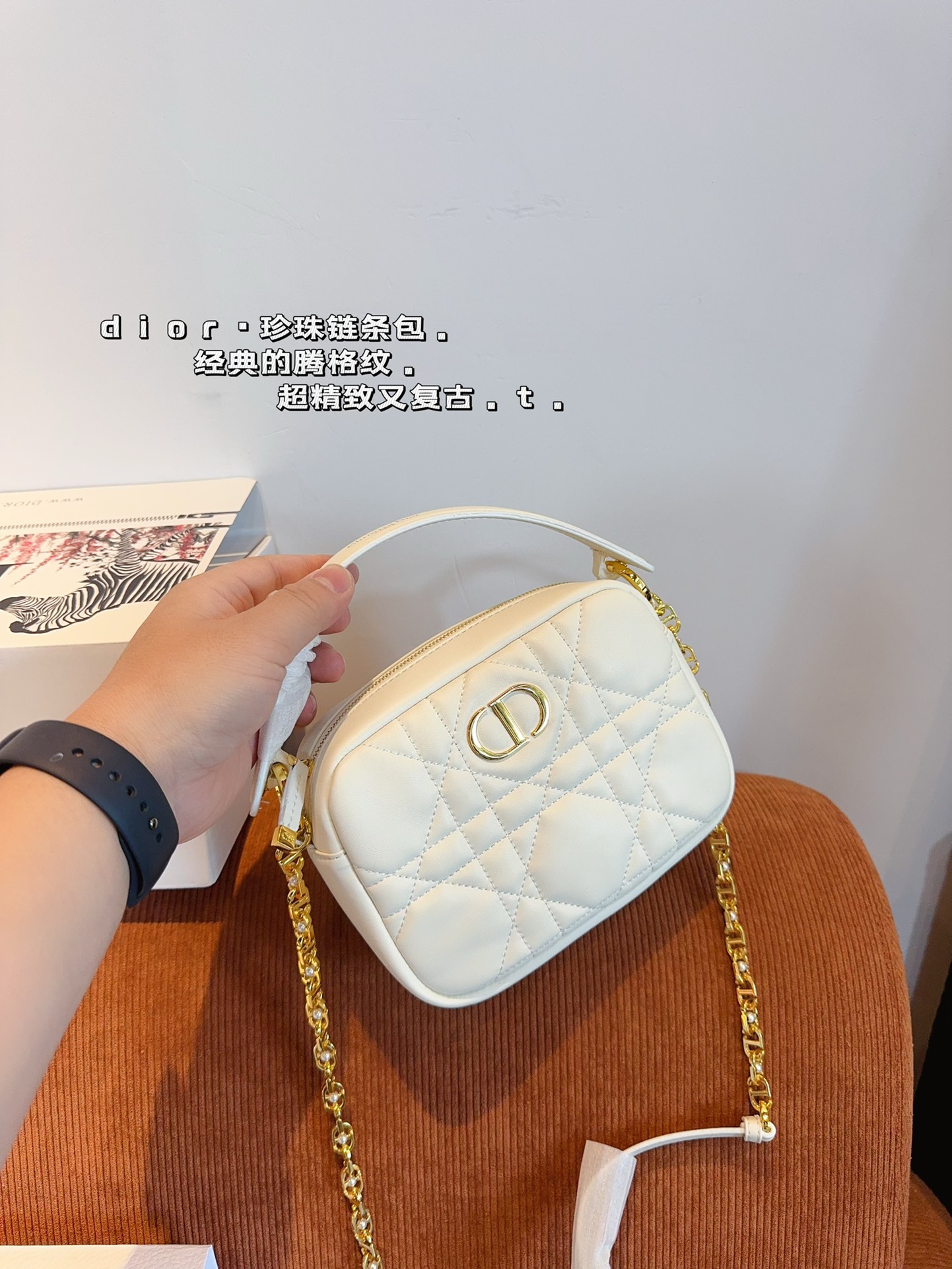 D-R Handle camera bag. Retro, elegant and full of high sense. Moderate size