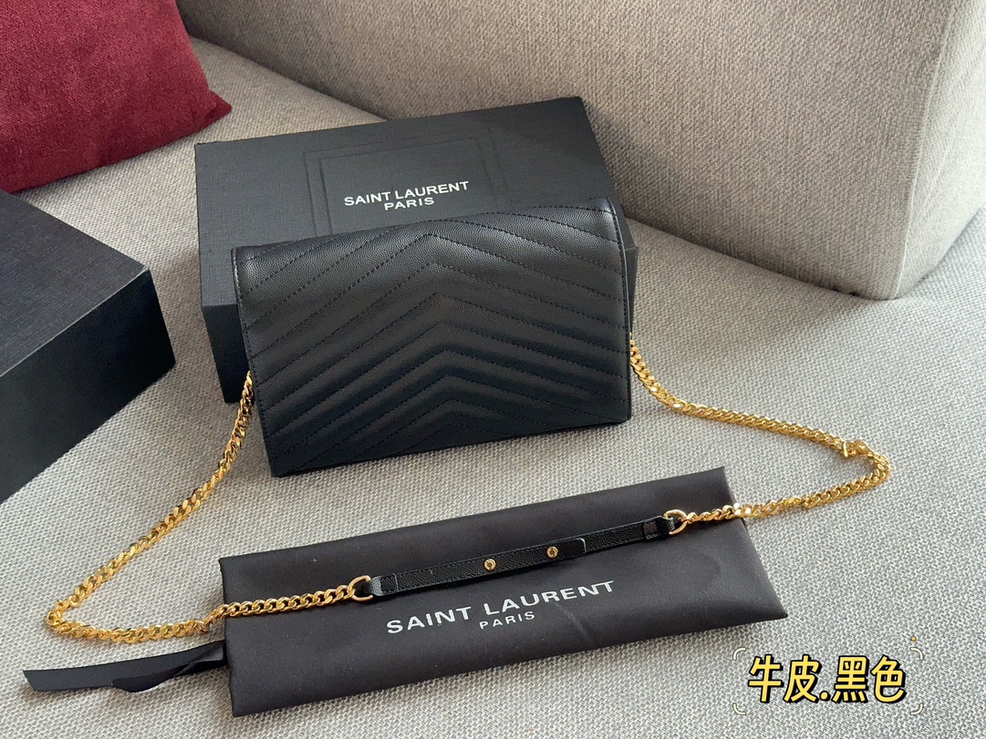 YS-L Woc envelope wrapped caviar cowhide looks very good! Wear resistance and durability!