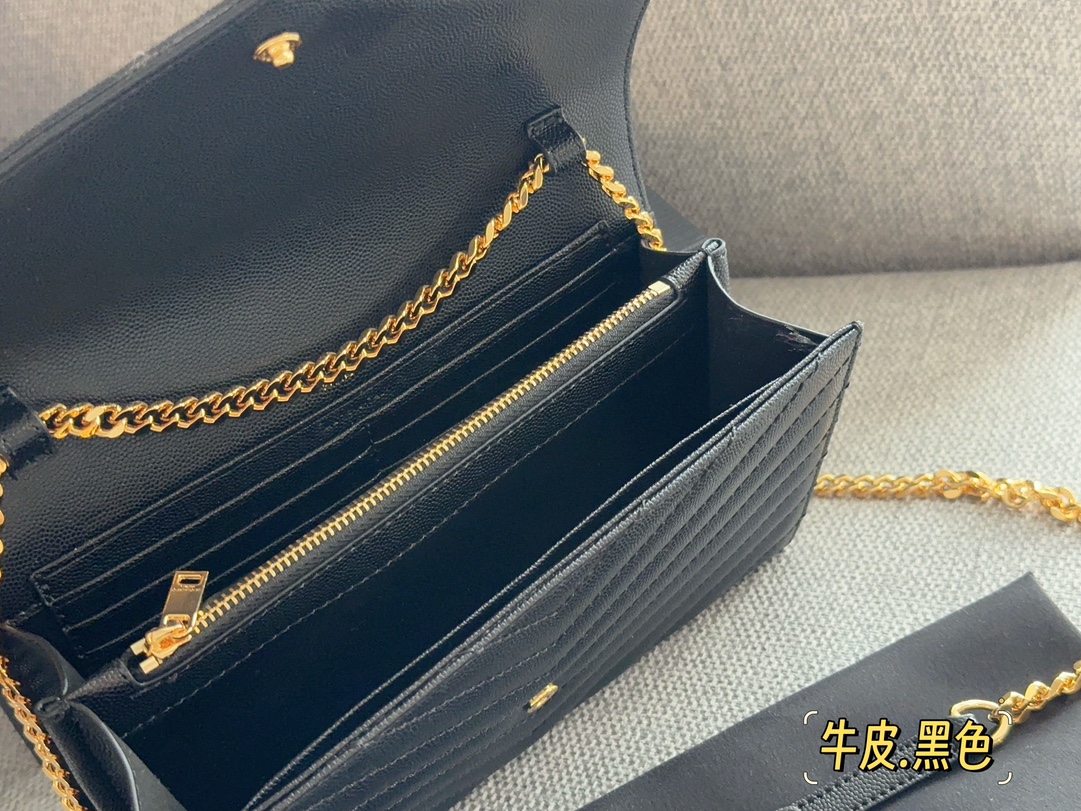 YS-L Woc envelope wrapped caviar cowhide looks very good! Wear resistance and durability!