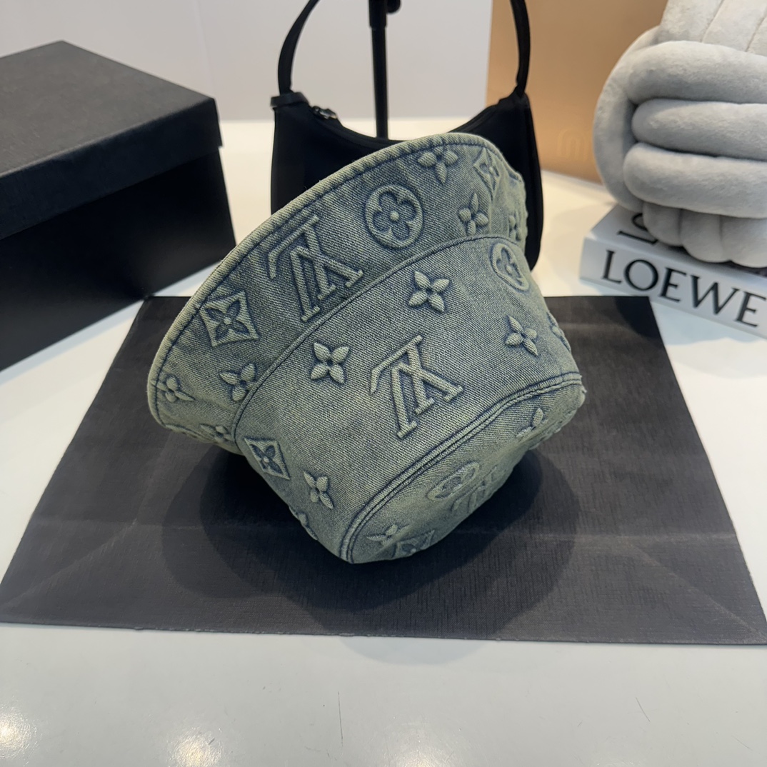 L-V New cowboy fisherman's hat new technology fabric, bucket hat type huge cover face.You can wear material 57cm all year round.