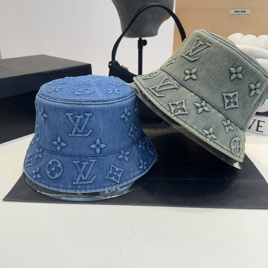 L-V New cowboy fisherman's hat new technology fabric, bucket hat type huge cover face.You can wear material 57cm all year round.