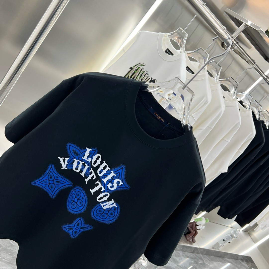 L-V Early spring new short-sleeved T-shirt personalized printing for men and women