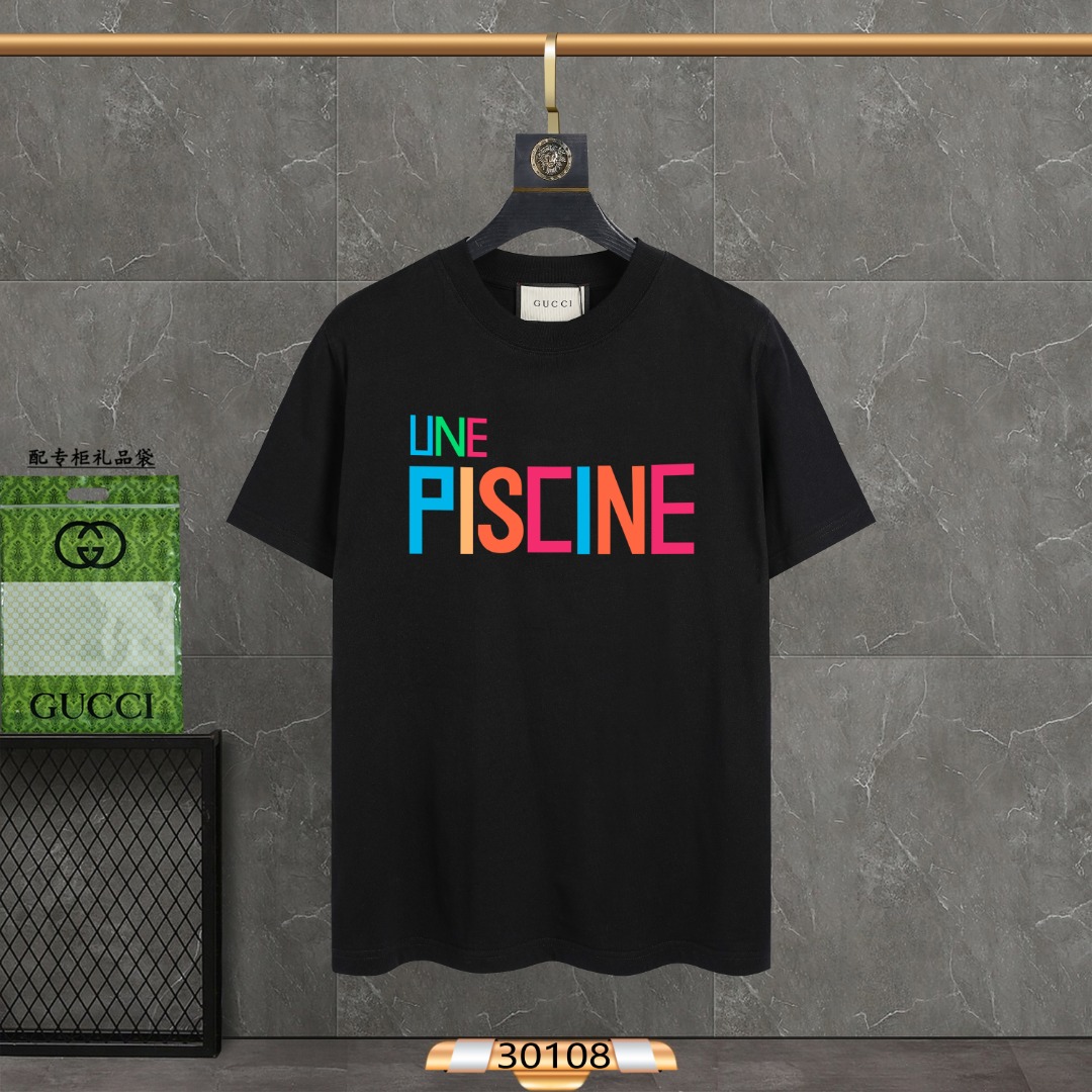 G-G New Digital Printed Short-sleeved T-shirt in Season