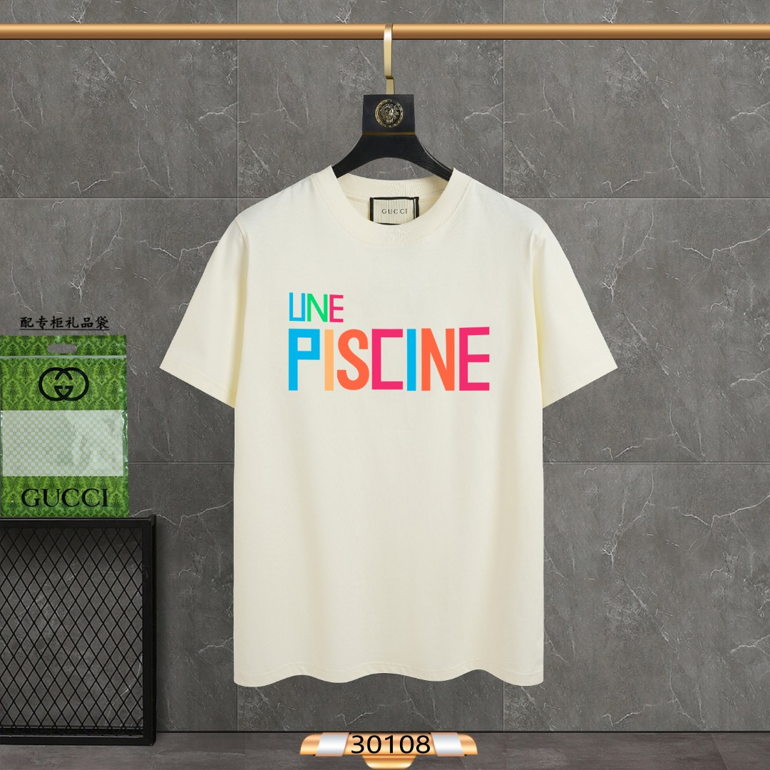 G-G New Digital Printed Short-sleeved T-shirt in Season