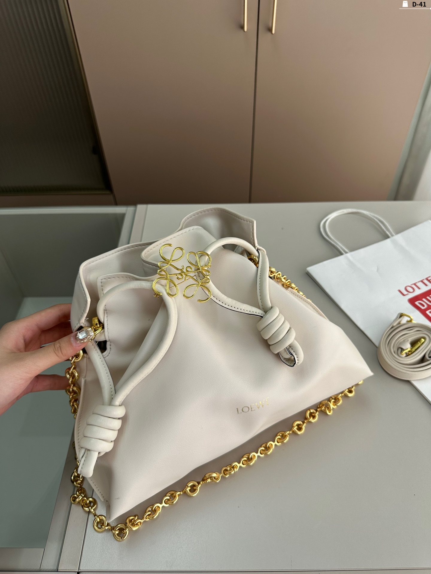 L-E Bucket bag shoulder bag diagonal women's bag blessing bag