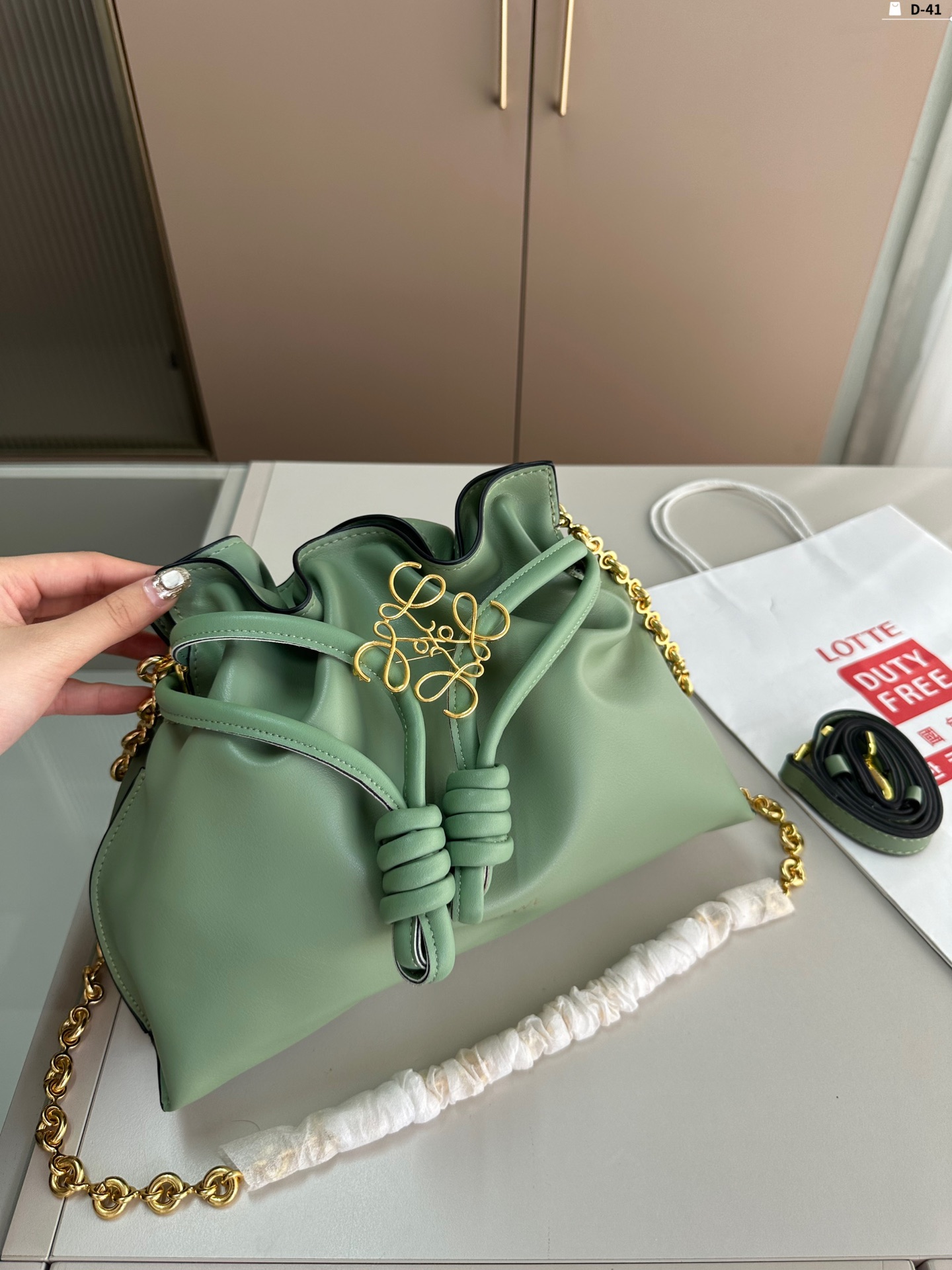 L-E Bucket bag shoulder bag diagonal women's bag blessing bag