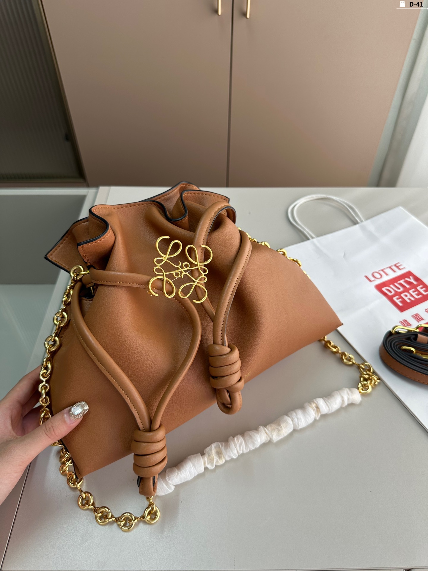 L-E Bucket bag shoulder bag diagonal women's bag blessing bag