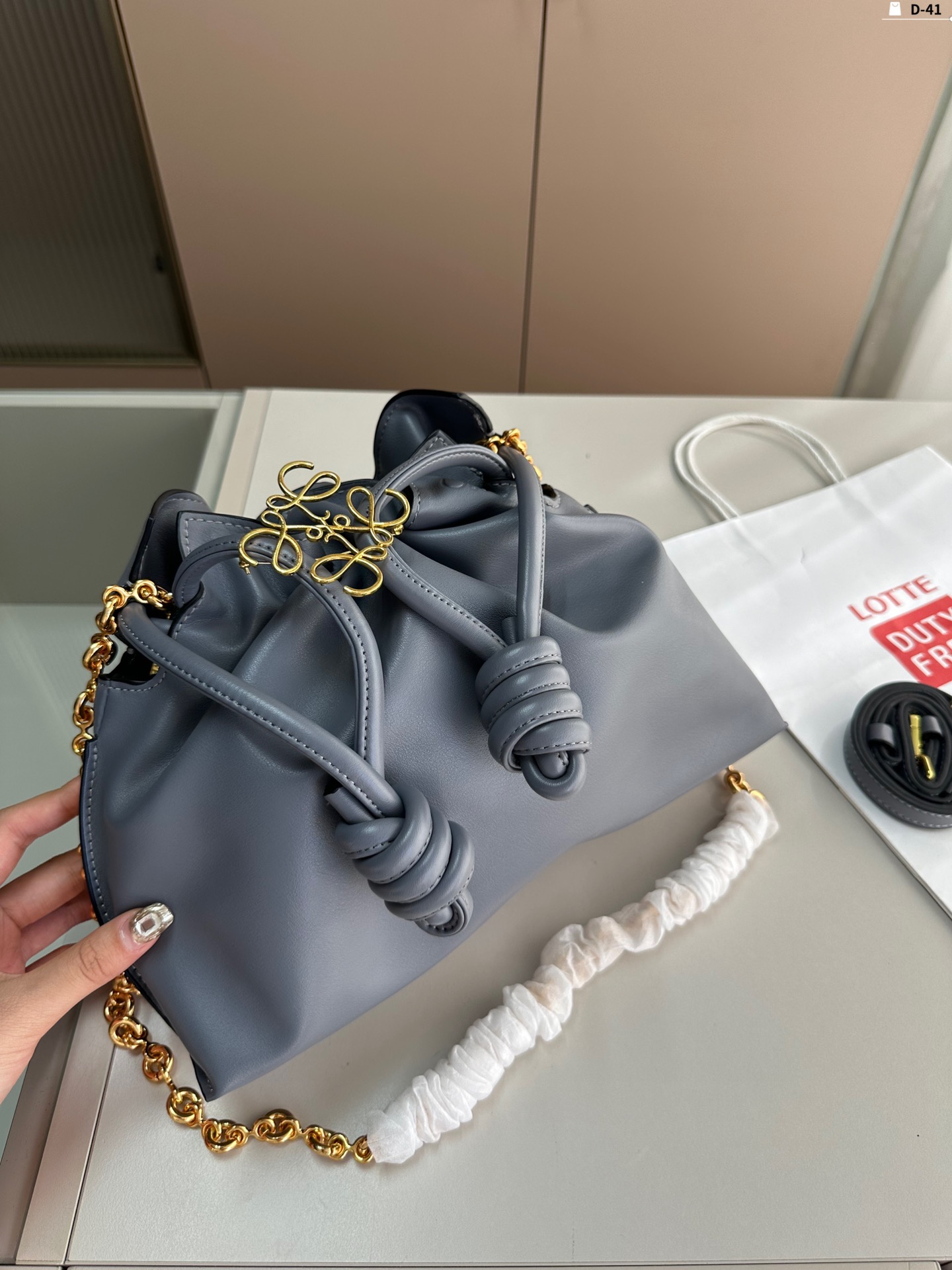 L-E Bucket bag shoulder bag diagonal women's bag blessing bag