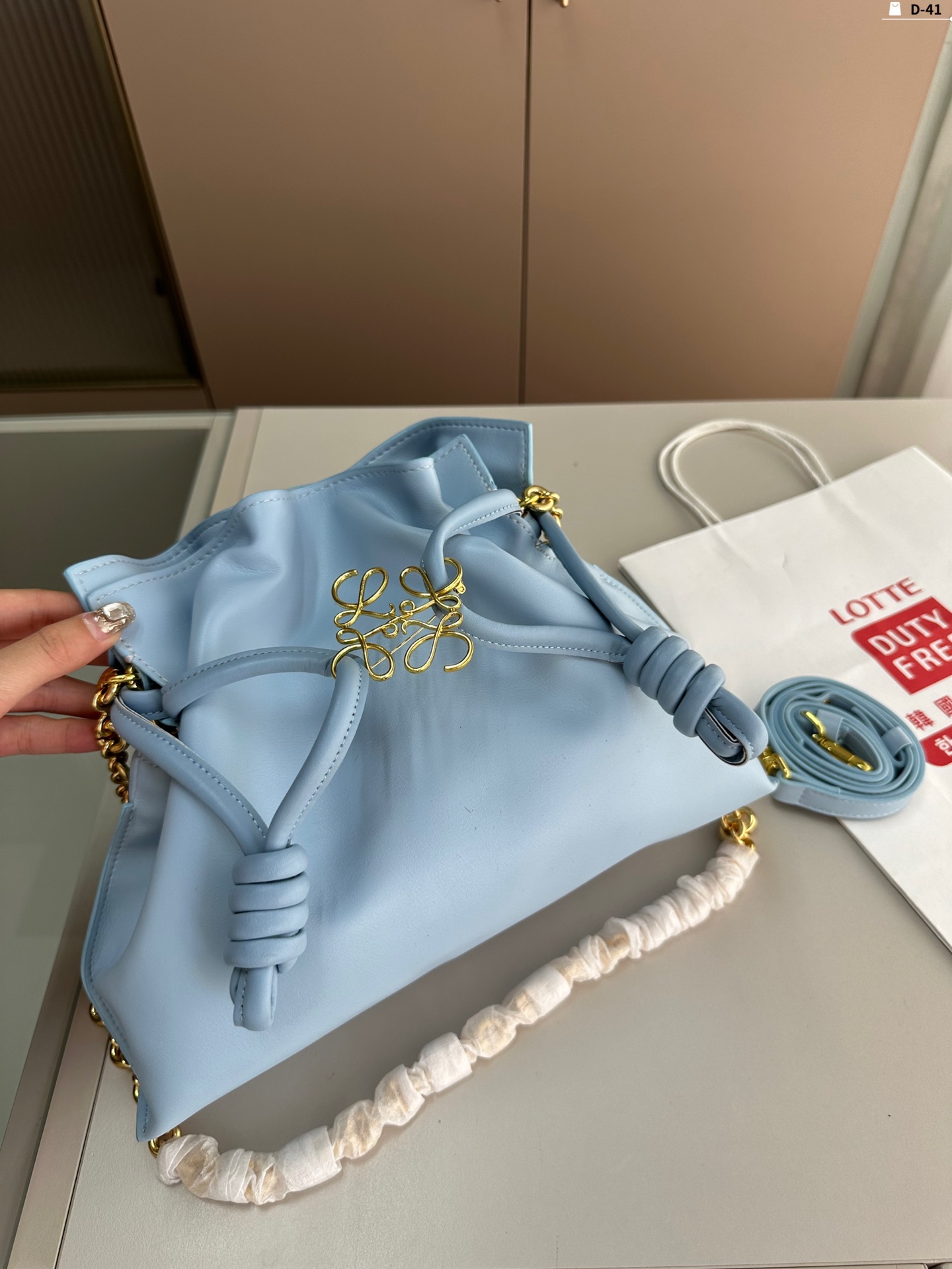 L-E Bucket bag shoulder bag diagonal women's bag blessing bag