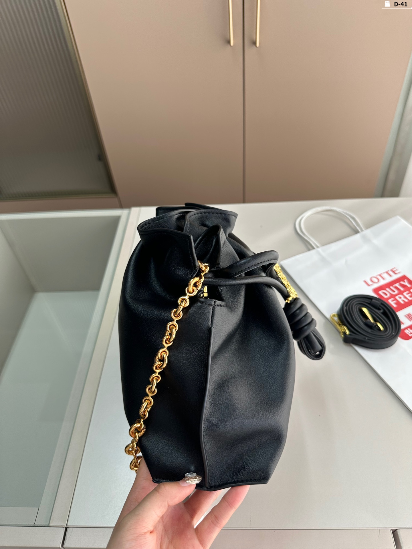L-E Bucket bag shoulder bag diagonal women's bag blessing bag