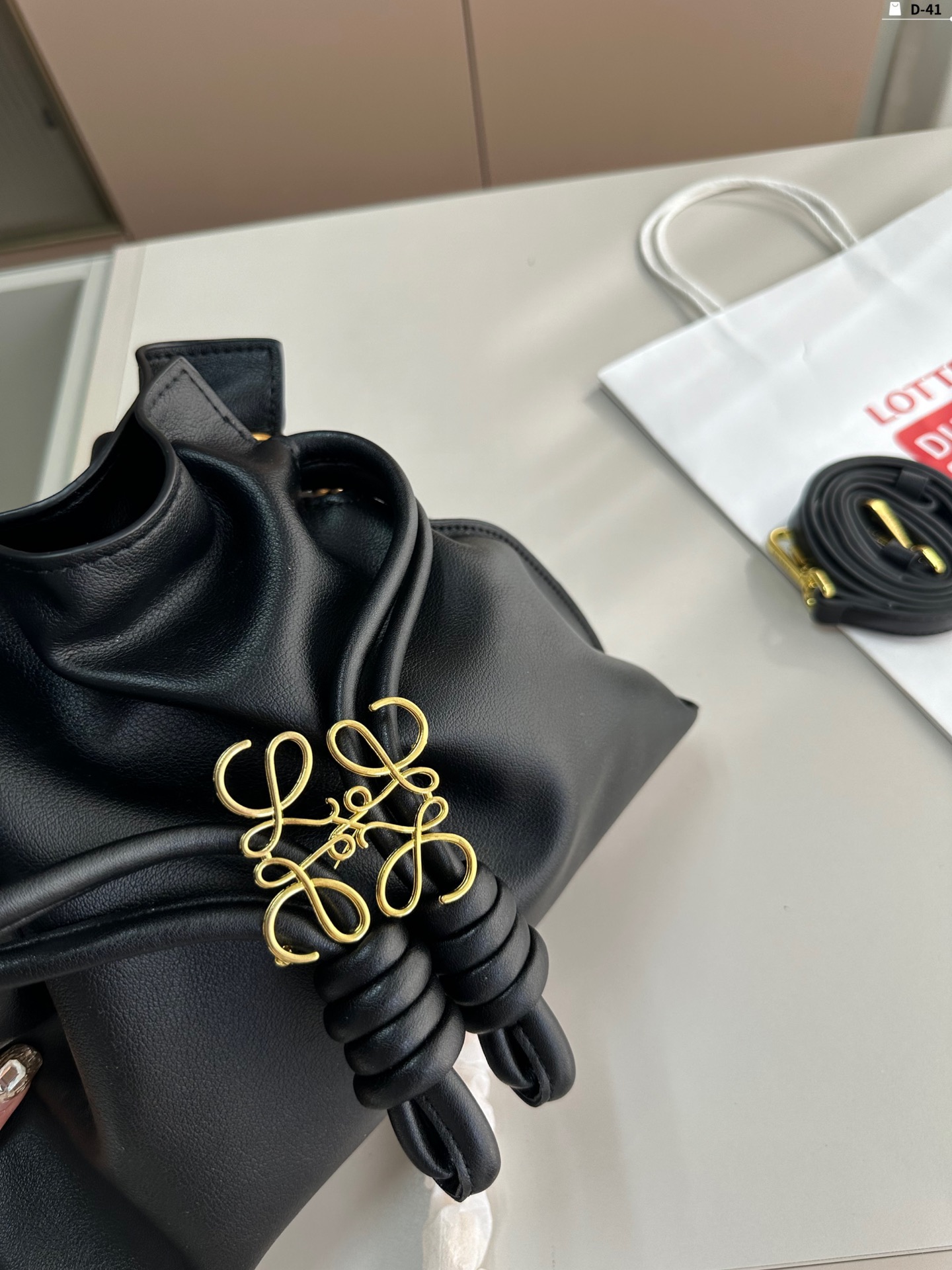 L-E Bucket bag shoulder bag diagonal women's bag blessing bag