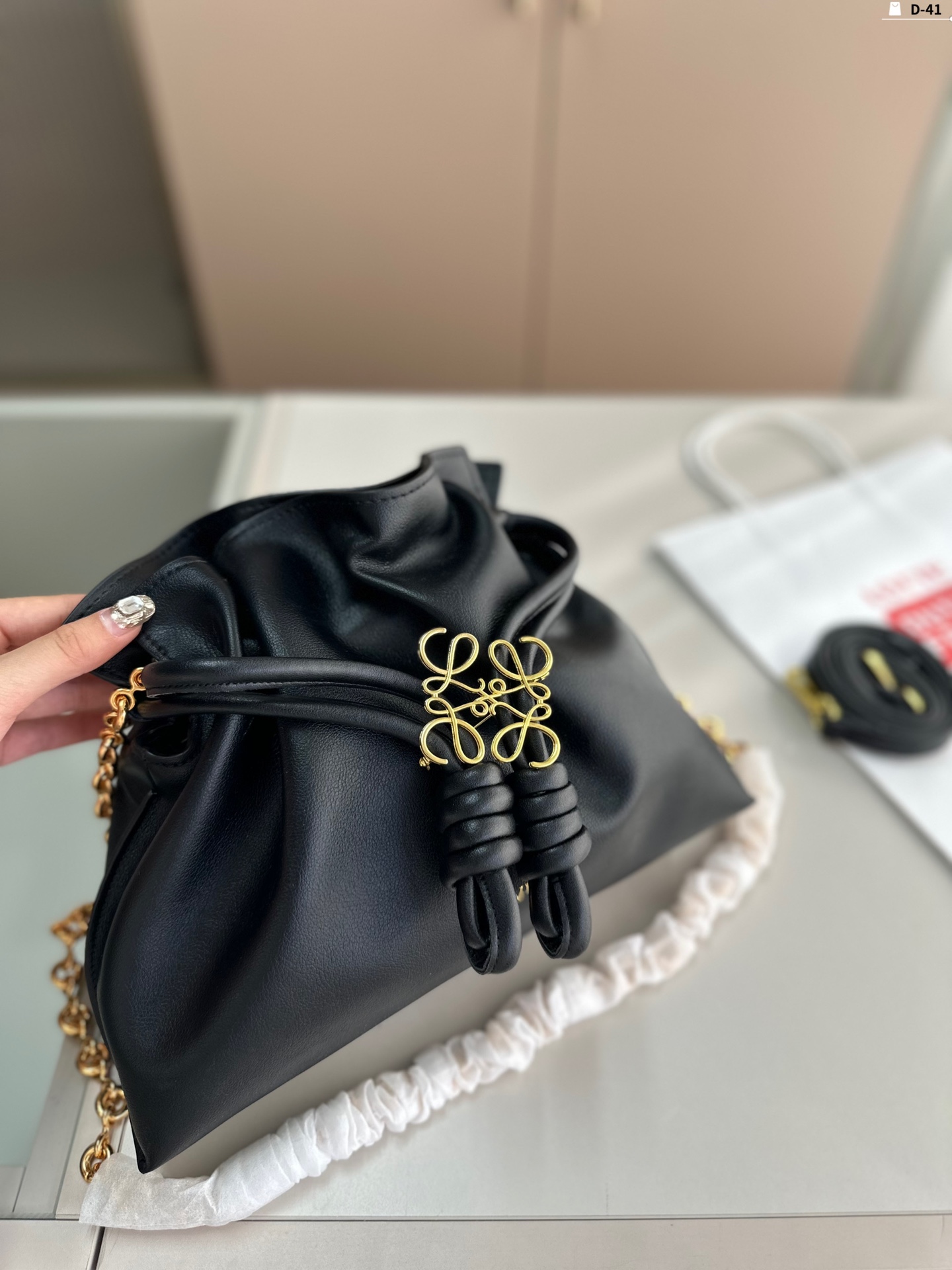 L-E Bucket bag shoulder bag diagonal women's bag blessing bag