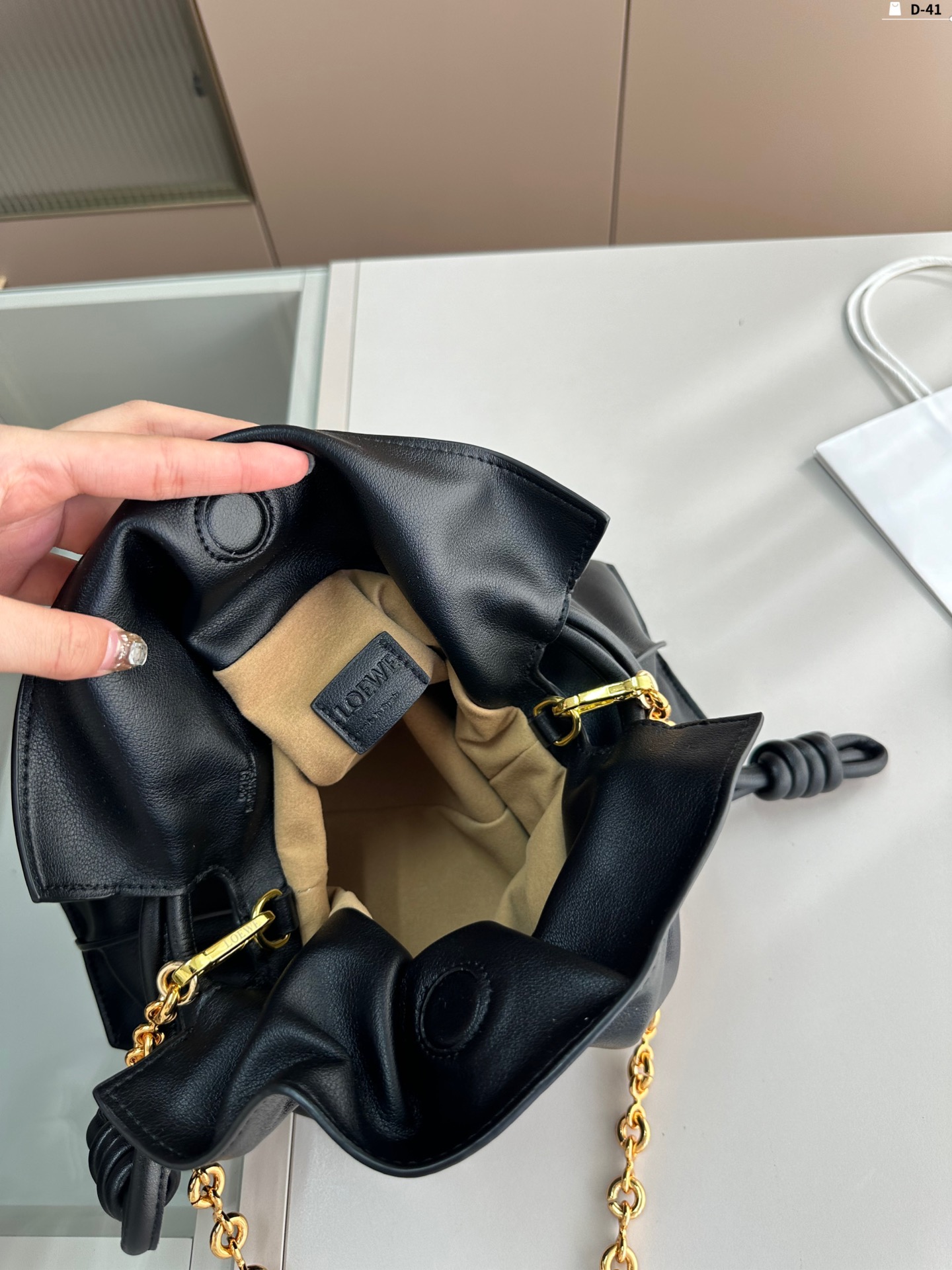 L-E Bucket bag shoulder bag diagonal women's bag blessing bag