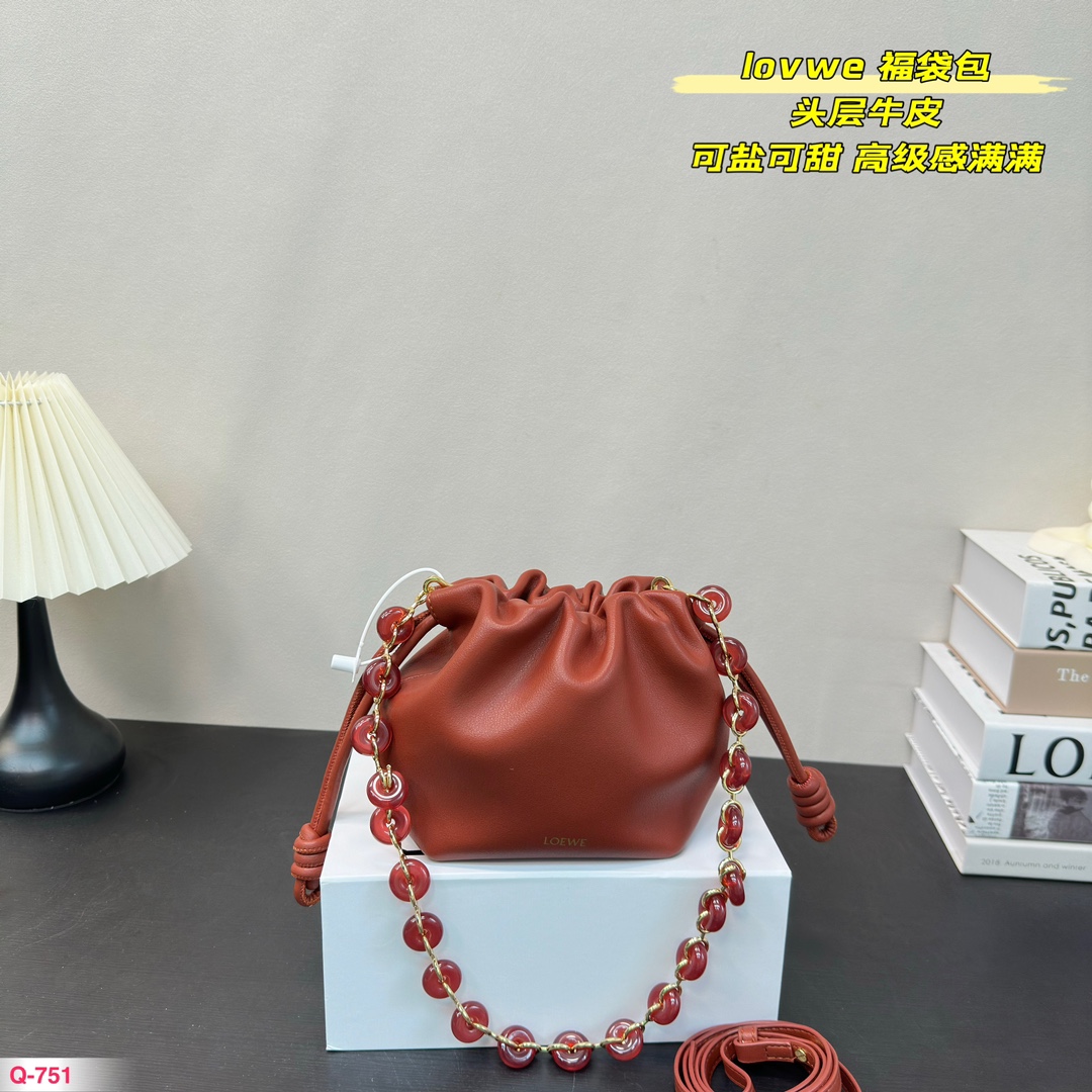 L-E Flamenco cowhide blessing bag