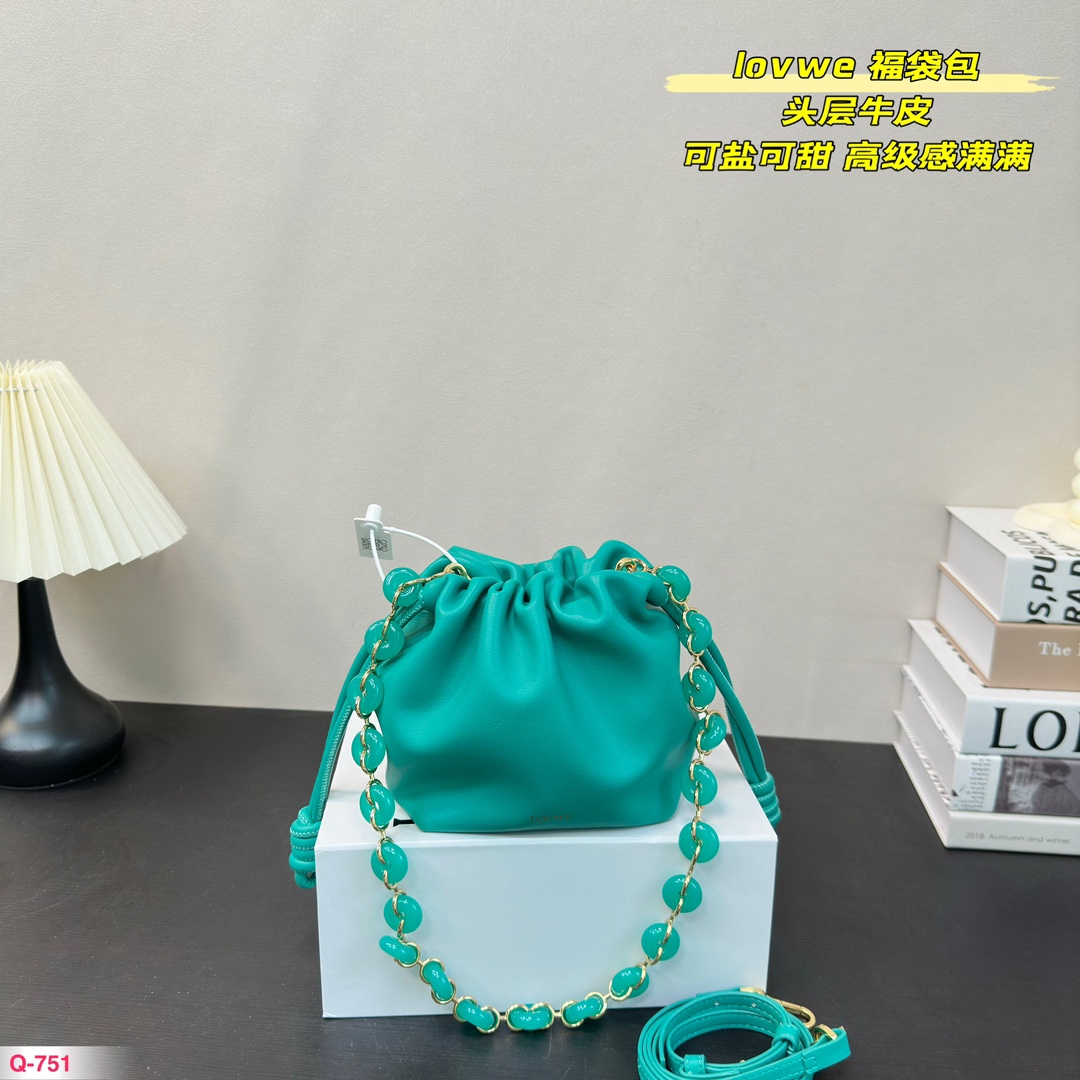 L-E Flamenco cowhide blessing bag