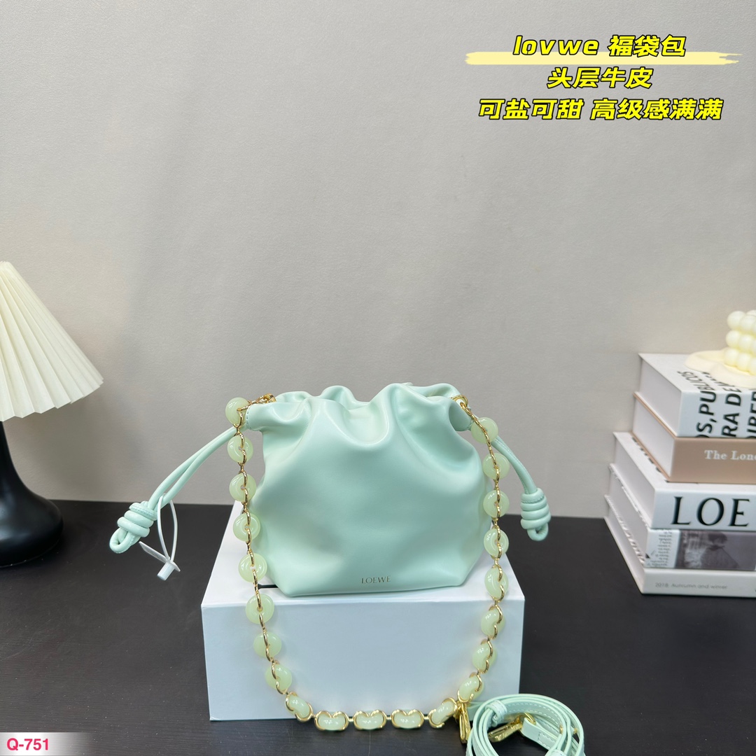 L-E Flamenco cowhide blessing bag