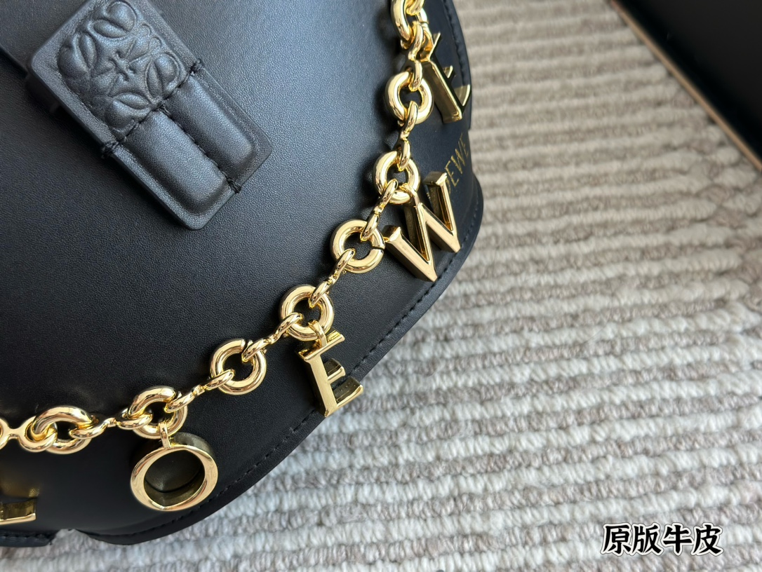 L-E Calfskin bucket bag shoulder bag diagonal handbag