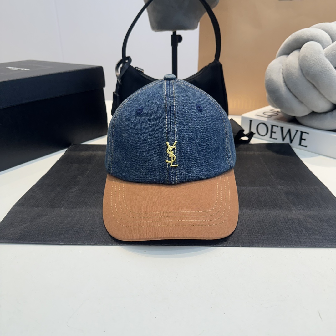 YS-L The new classic denim two-color counter with the same baseball cap, the details are exquisite, classic men and women, trendy! Super hot