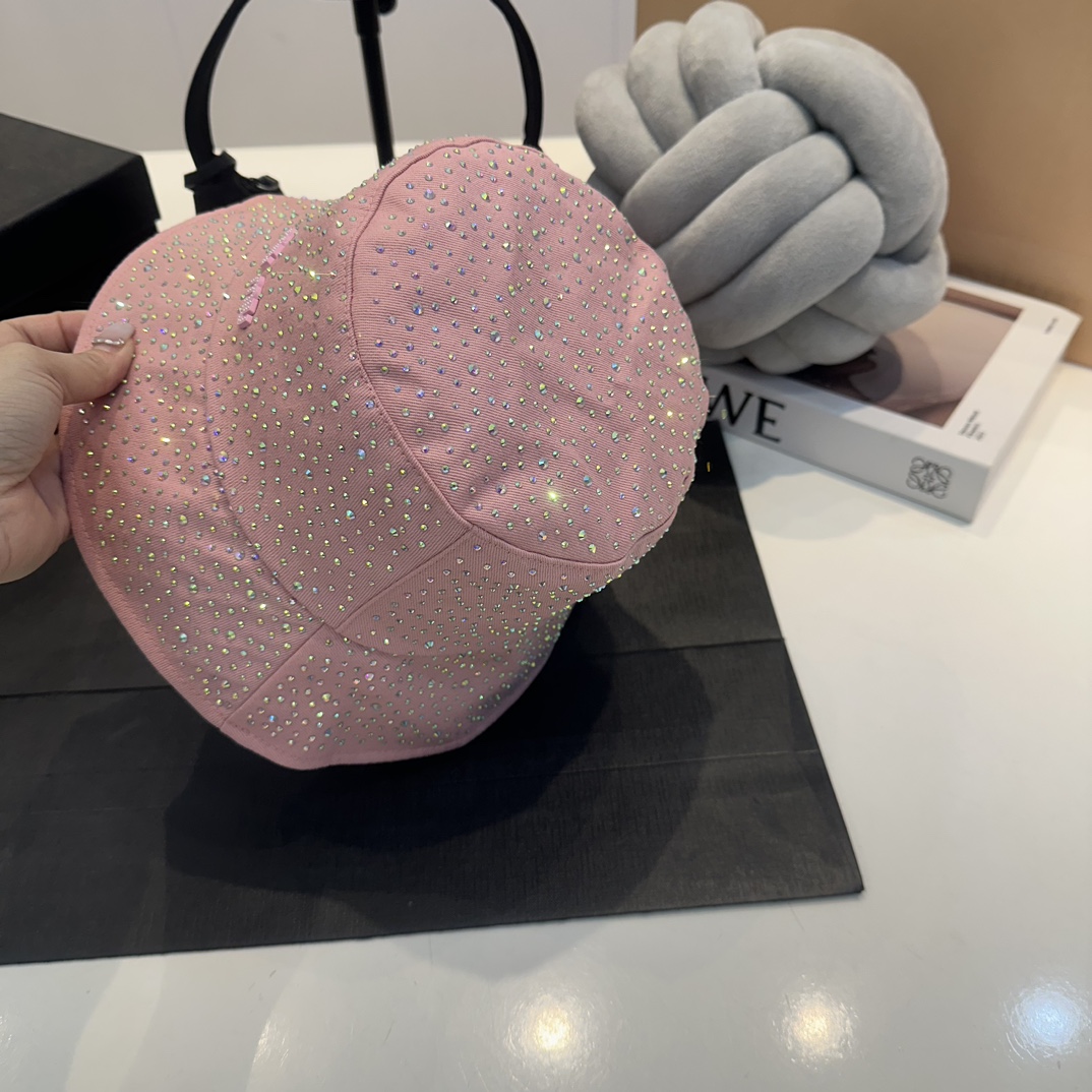 MIU New fisherman's hat, pure cotton fabric, official new style, exclusive custom cloth hat, head circumference 57cm.