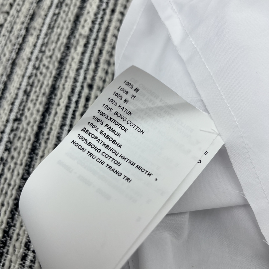 MIU New lapel short sleeve shirt embroidered letters embellished SML