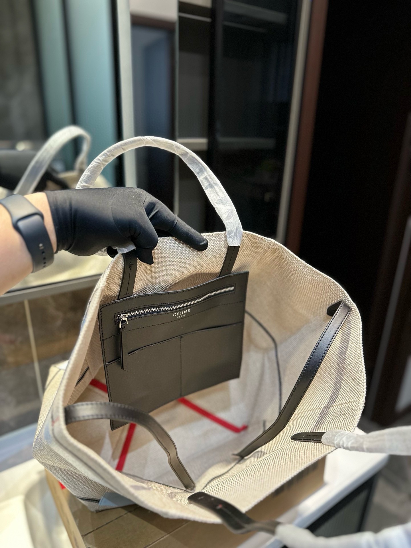 C-E Canvas bag shopping bag