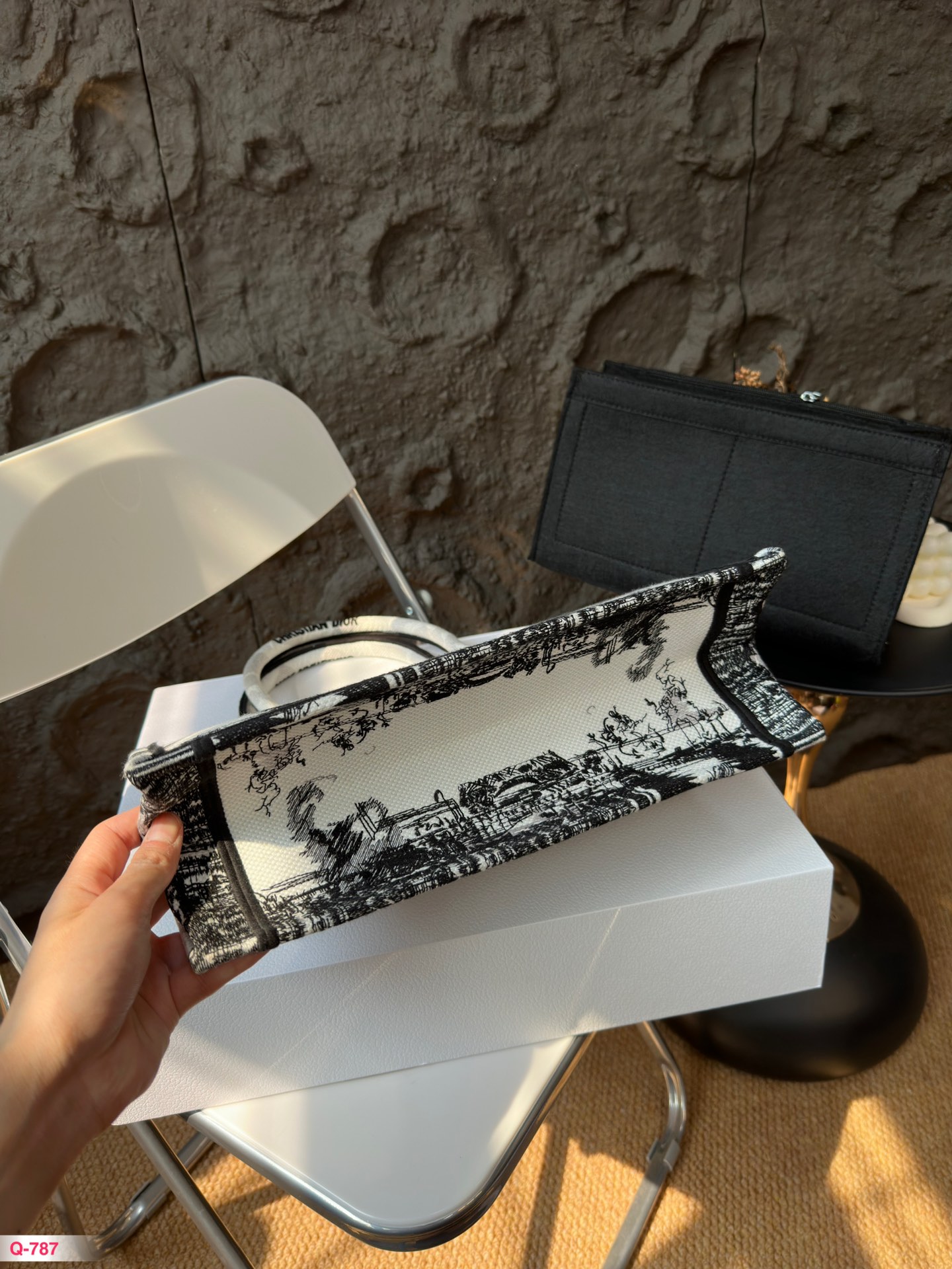 D-R  shopping bag folding box