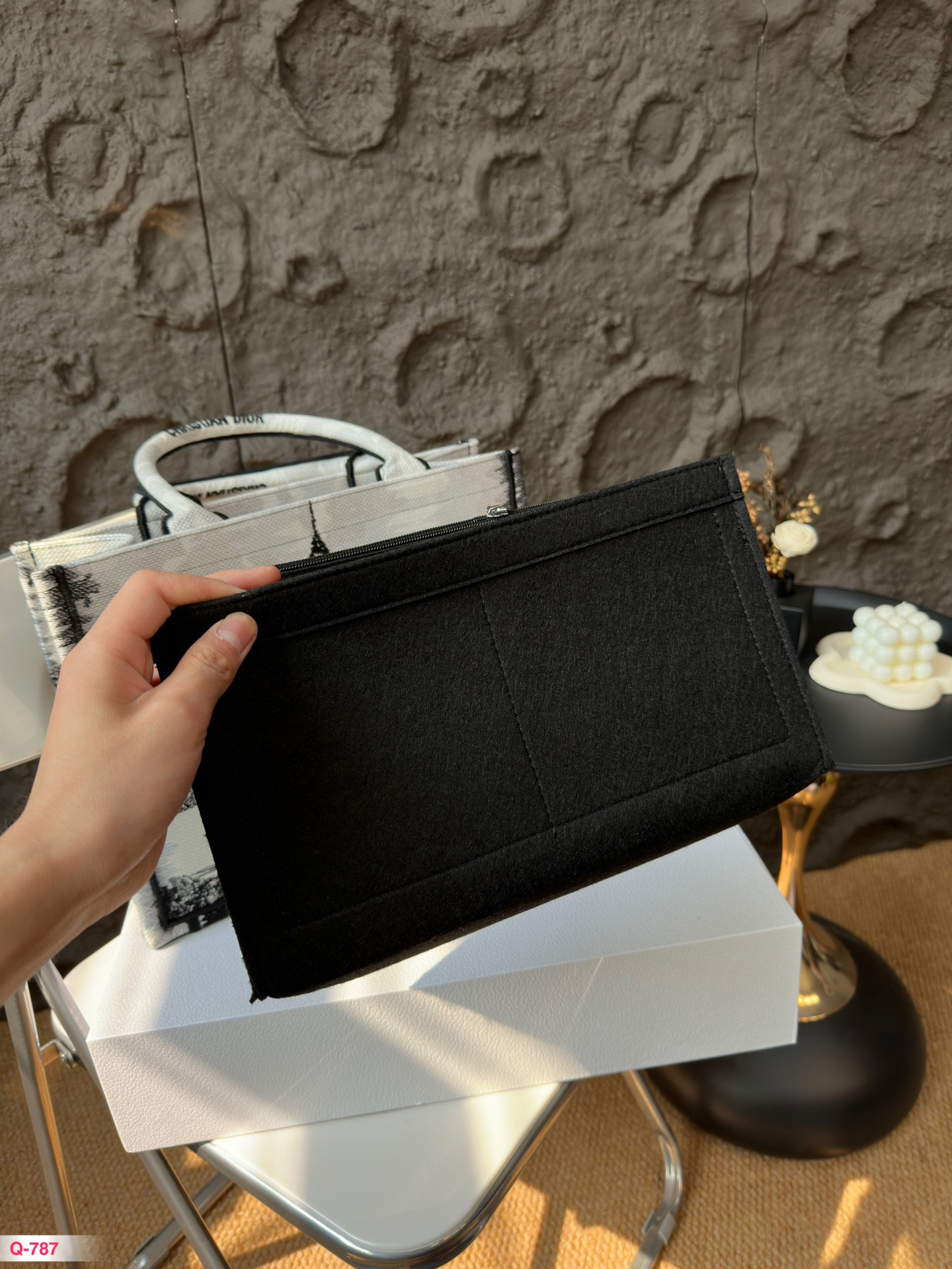 D-R  shopping bag folding box