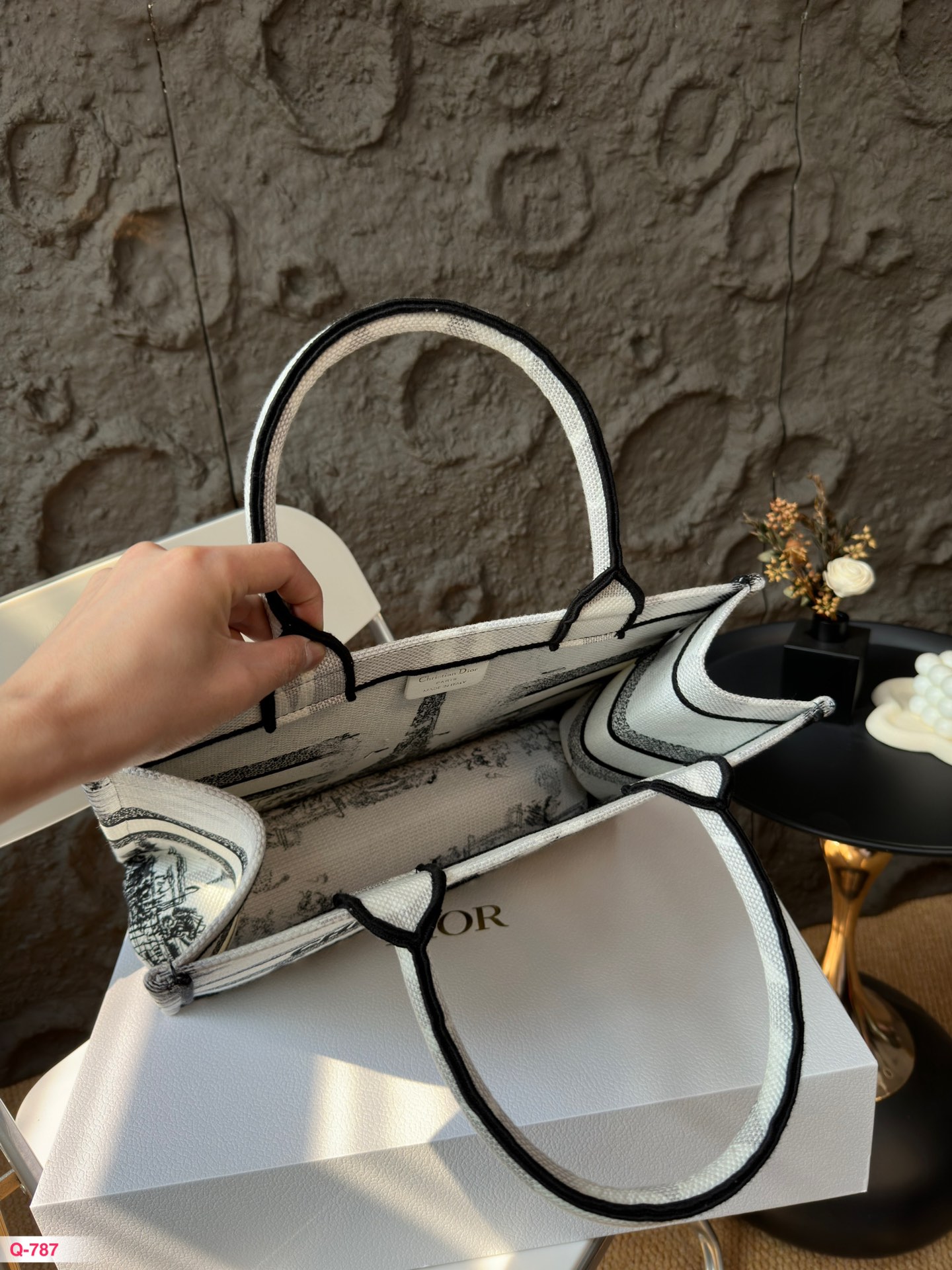 D-R  shopping bag folding box