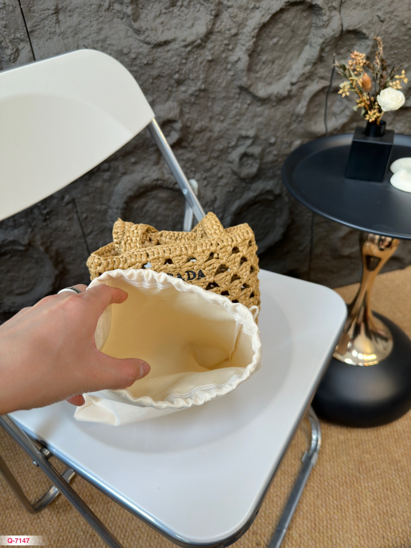 P-A Woven tote bag, a bag of love at first sight.