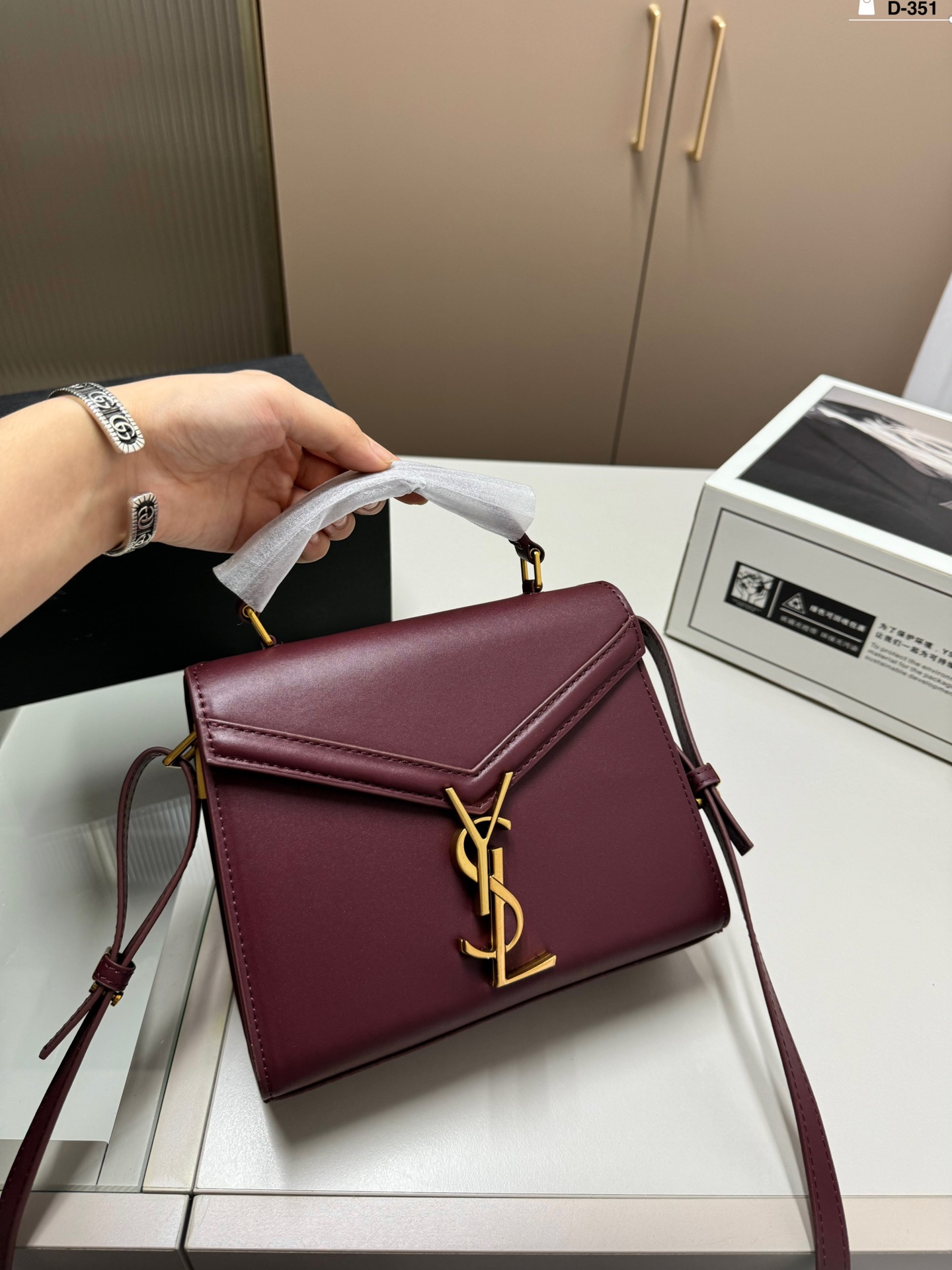 YS-L Cassandra briefcase Super Joker advanced texture