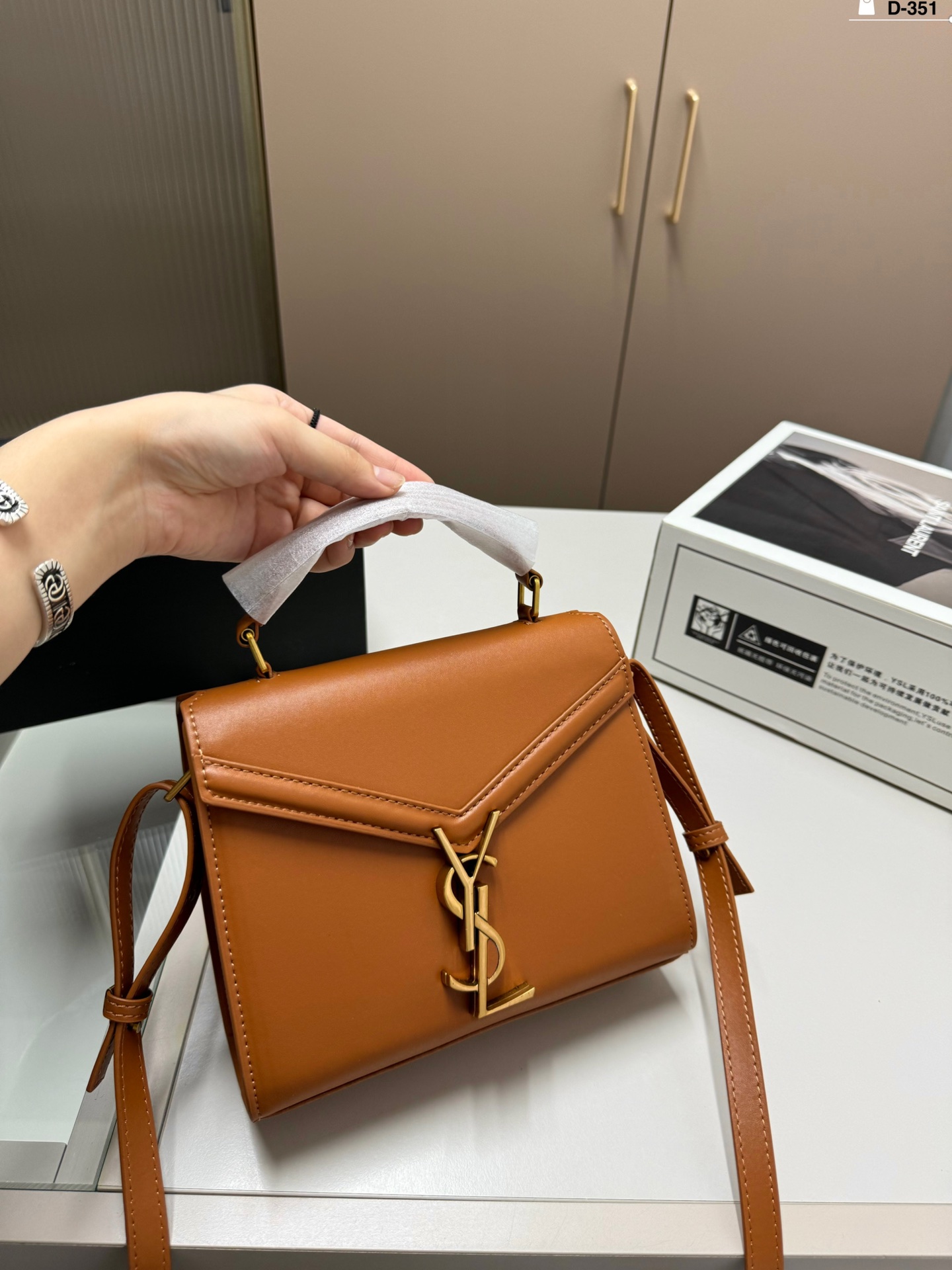 YS-L Cassandra briefcase Super Joker advanced texture