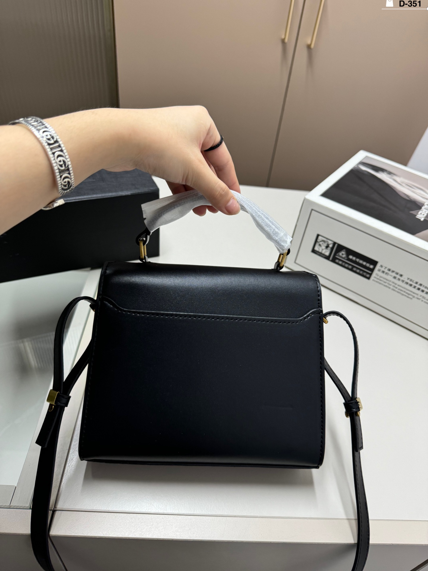 YS-L Cassandra briefcase Super Joker advanced texture