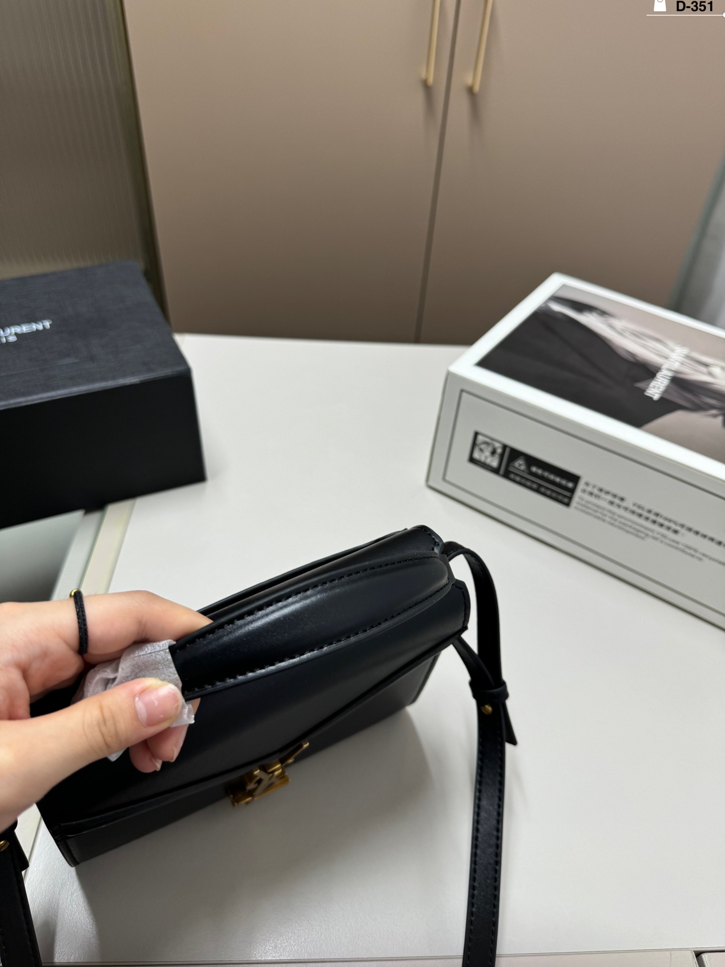 YS-L Cassandra briefcase Super Joker advanced texture