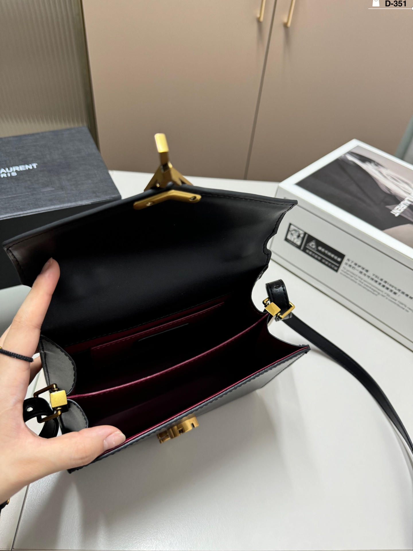 YS-L Cassandra briefcase Super Joker advanced texture