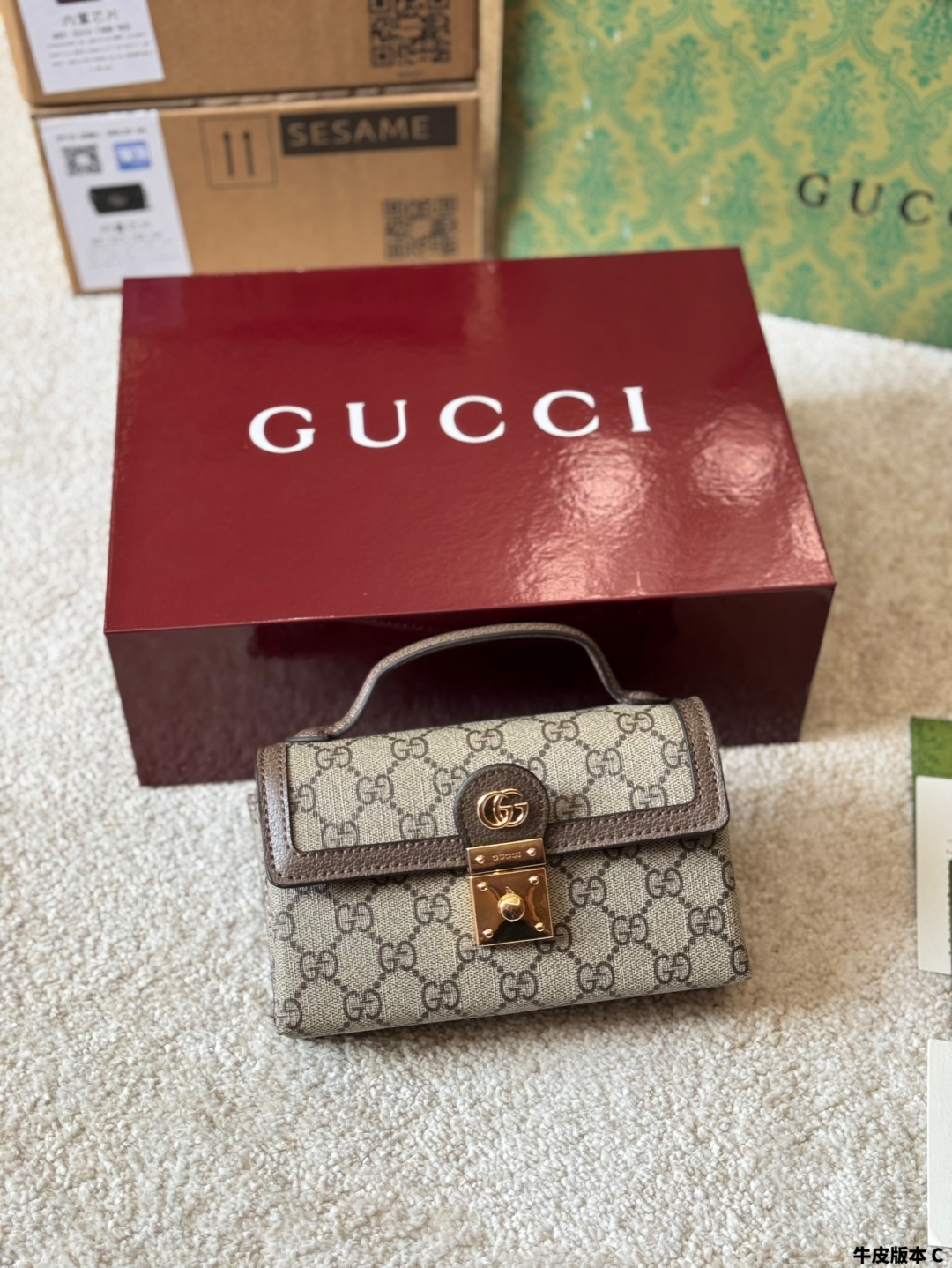 G-G Ophidia box bag.