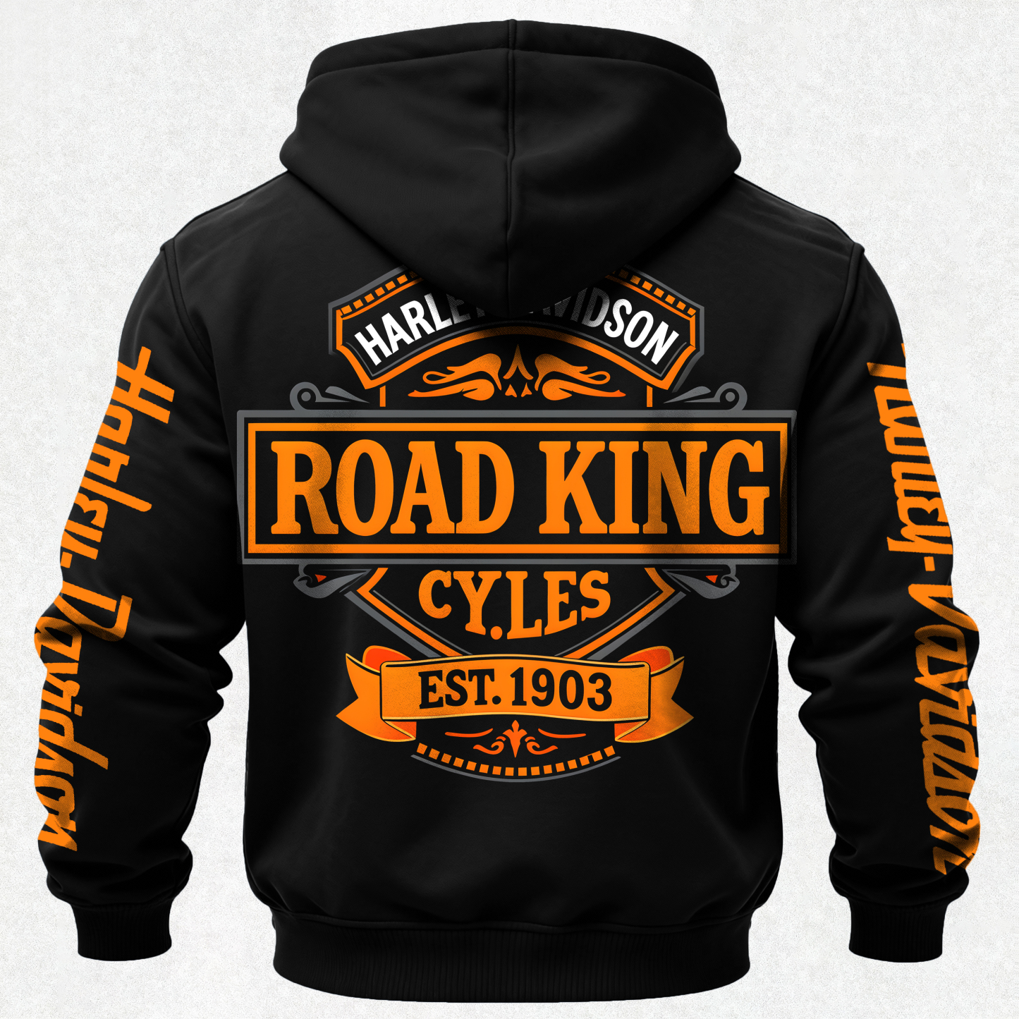  Printed Fleece-lined Unisex Hoodie