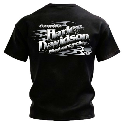 Genuine  Motorcycles Printed Unisex Oversized T-shirt