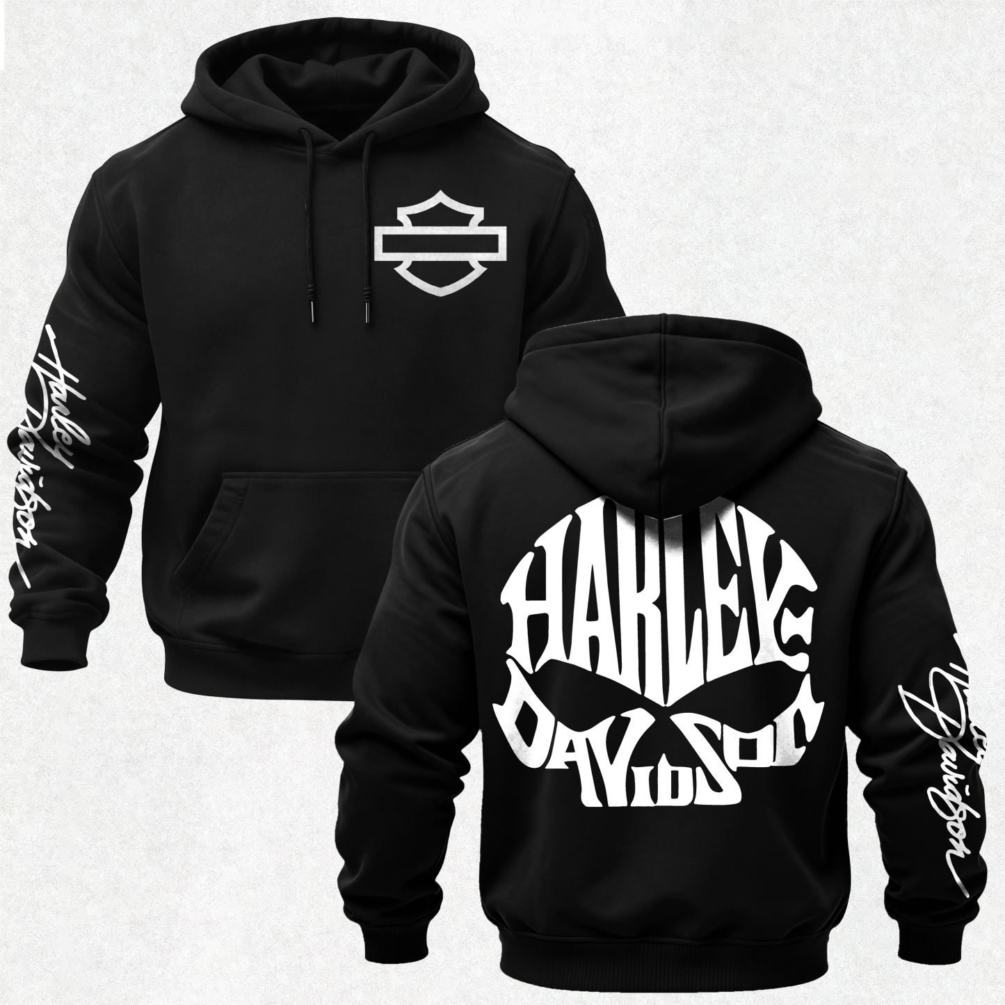 Harley-Davidson Motorcycles Printed Fleece-lined Unisex Hoodie