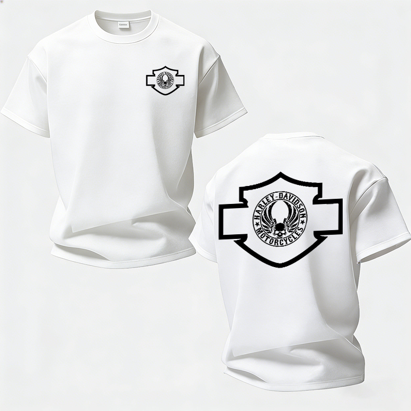 Harley-Davidson Motorcycles Printed Unisex Oversized T-shirts