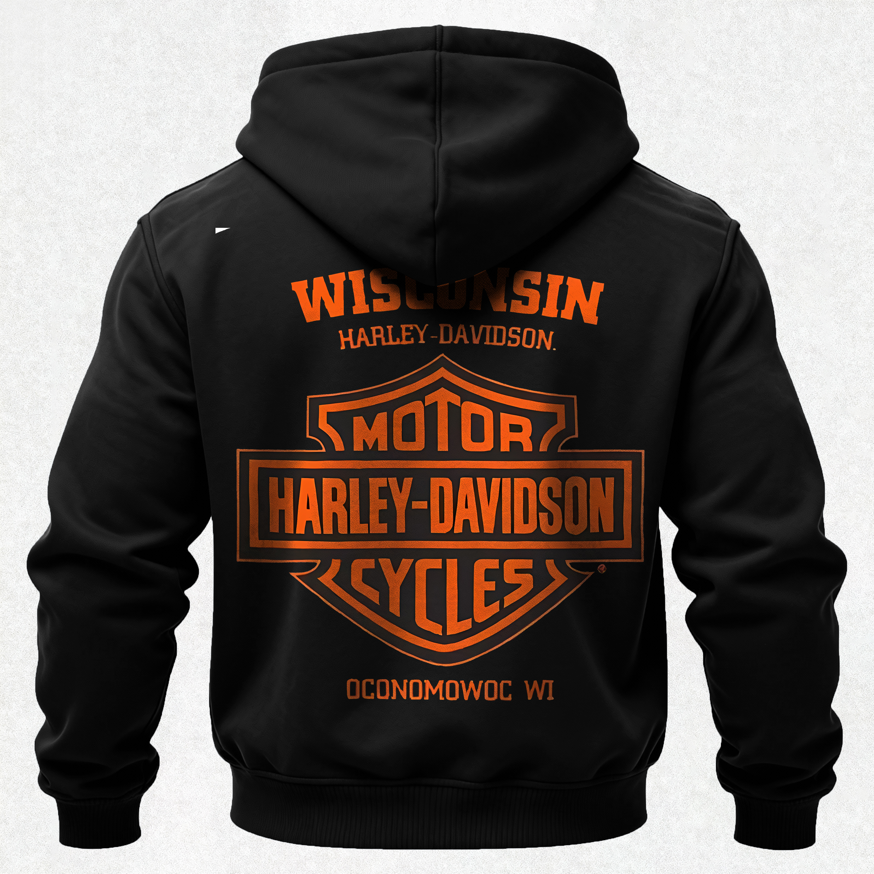 Wisconsin  Motorcycles Printed Fleece-lined Unisex Hoodie